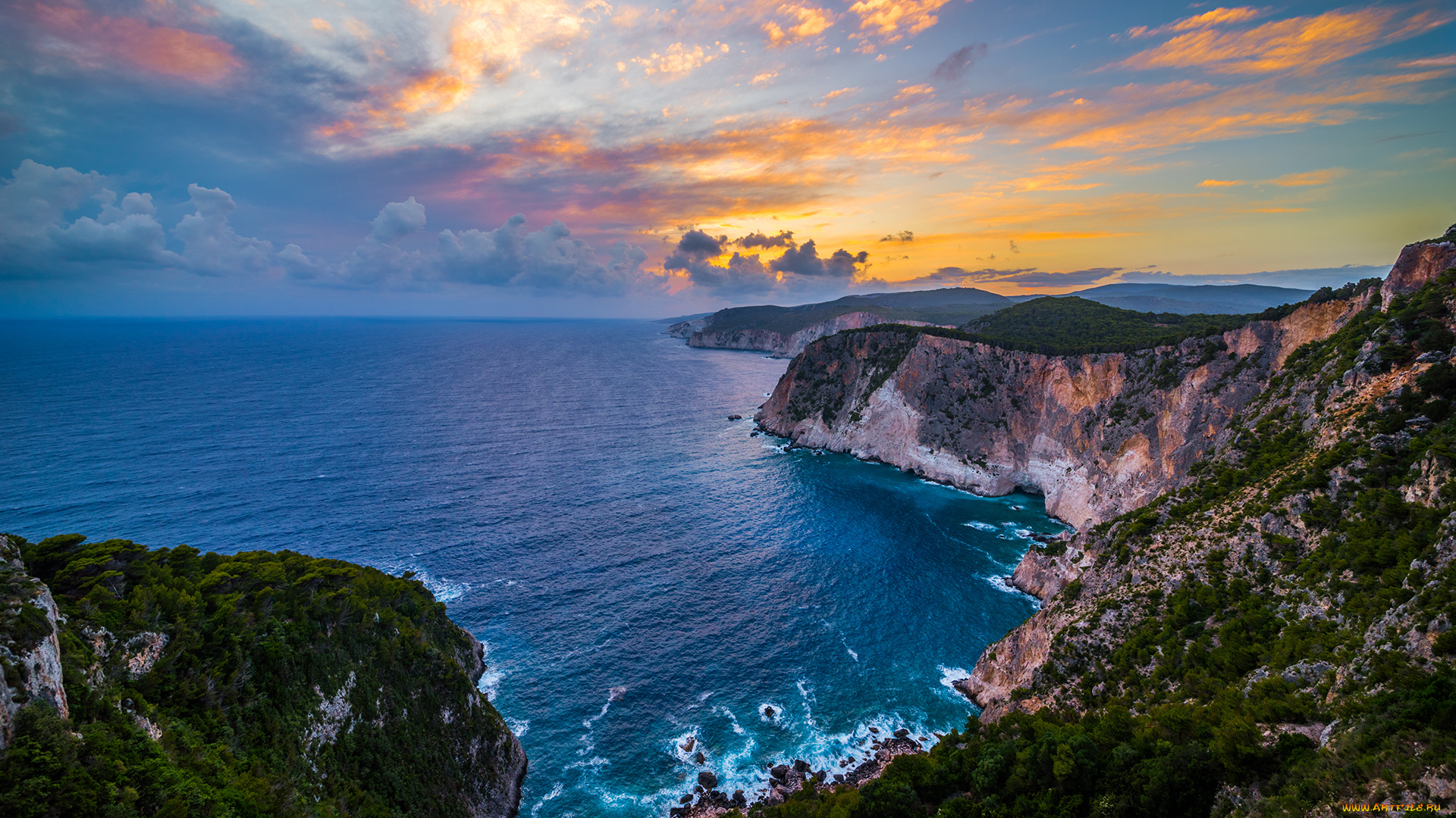 природа, побережье, берег, море