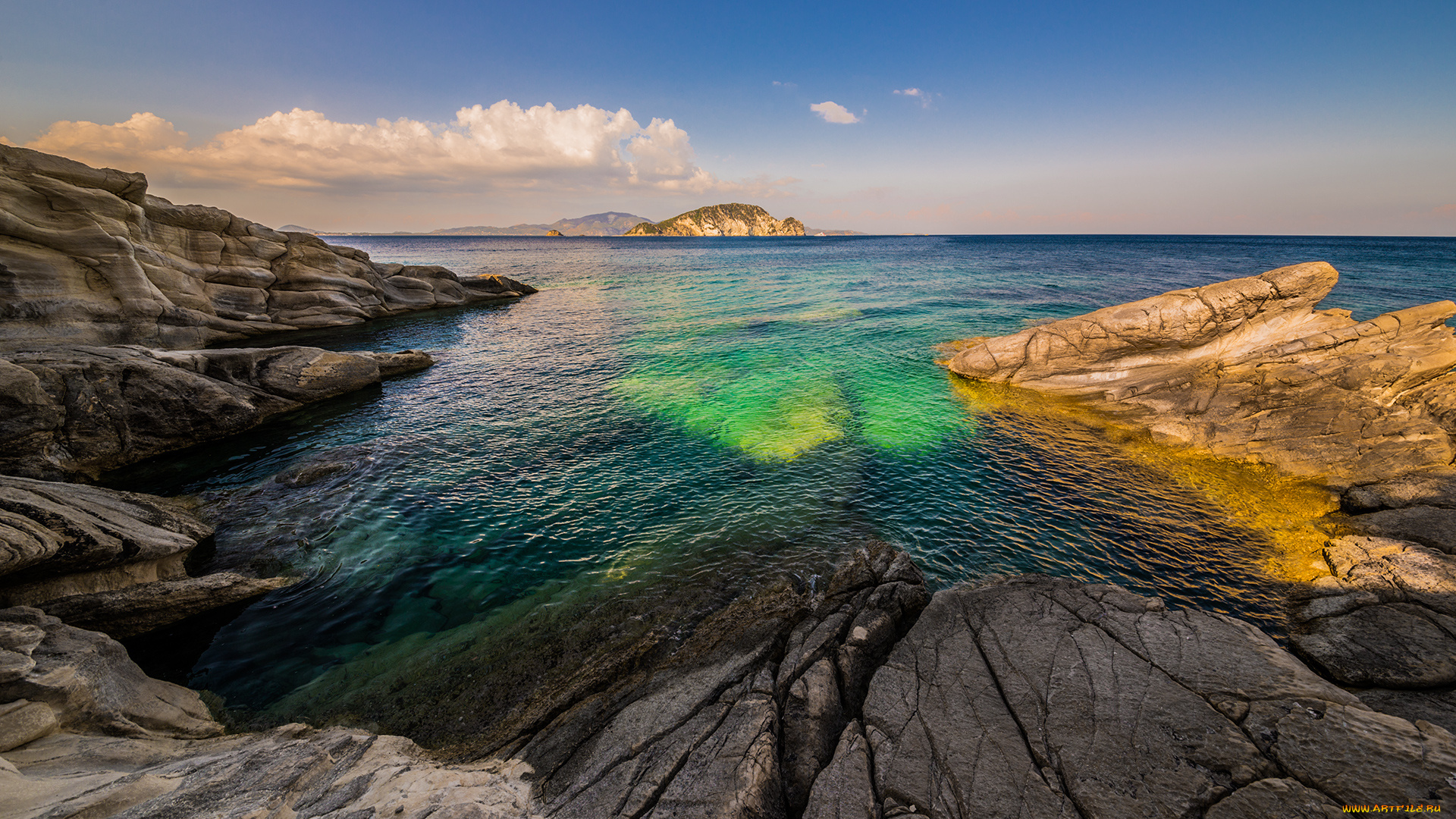 природа, побережье, берег, море