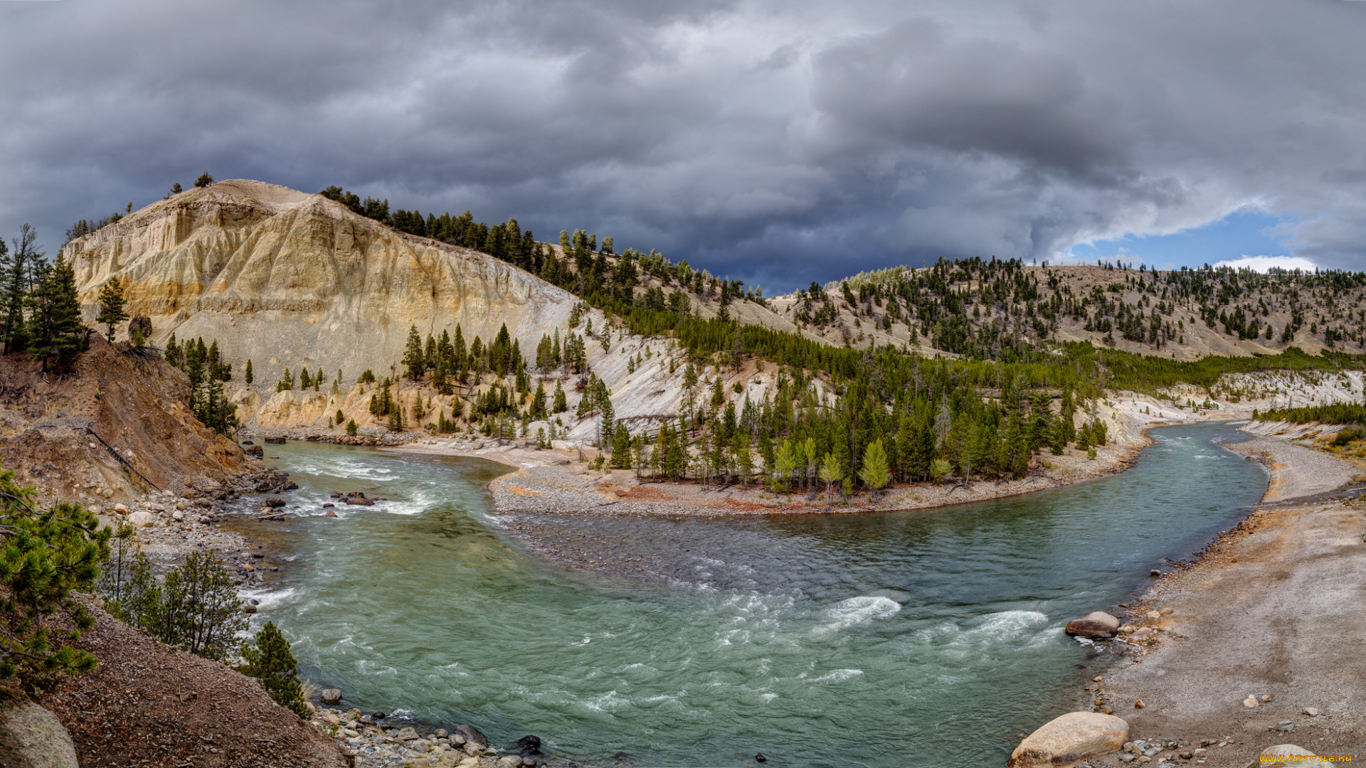 природа, реки, озера, река, лес