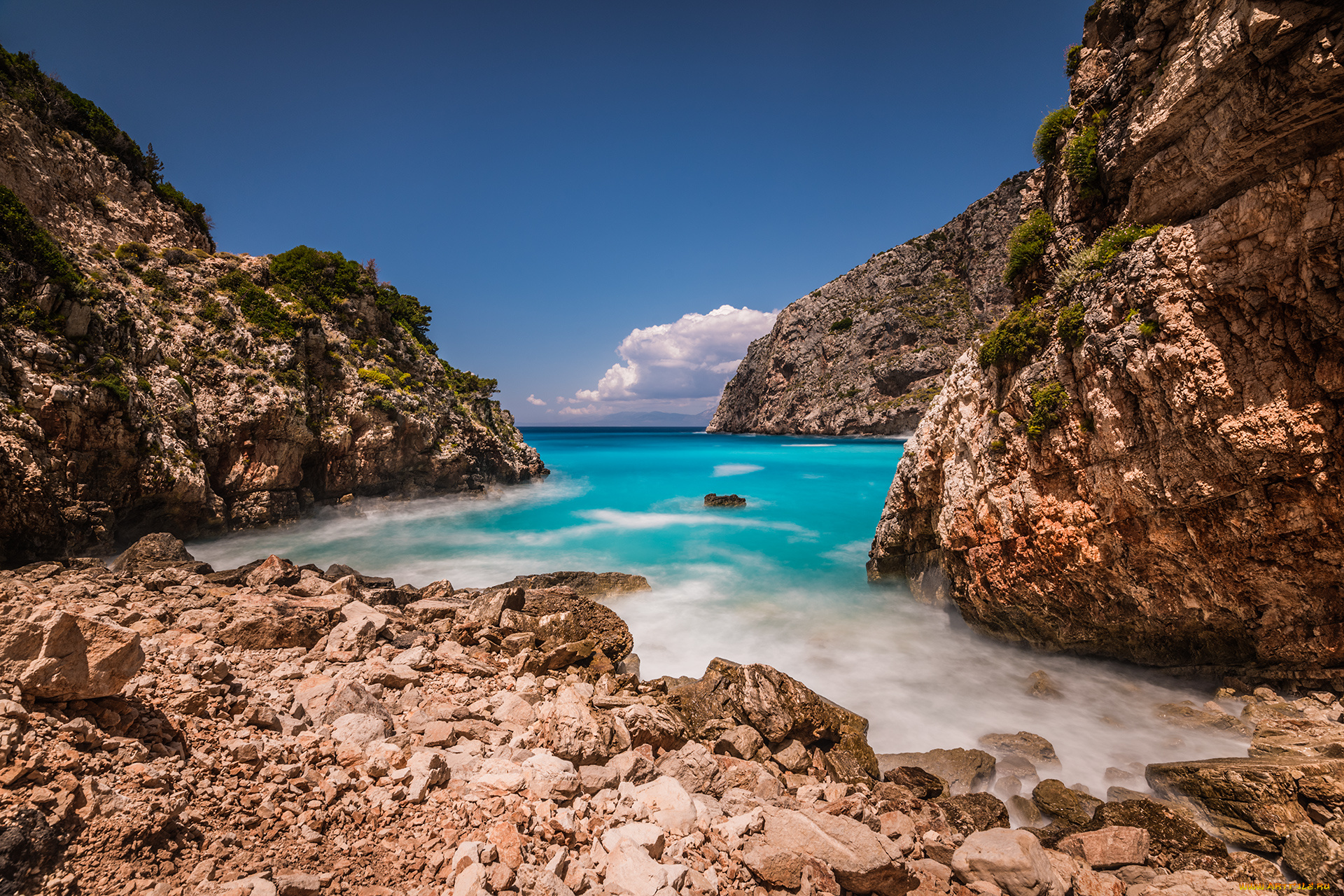 природа, побережье, берег, море