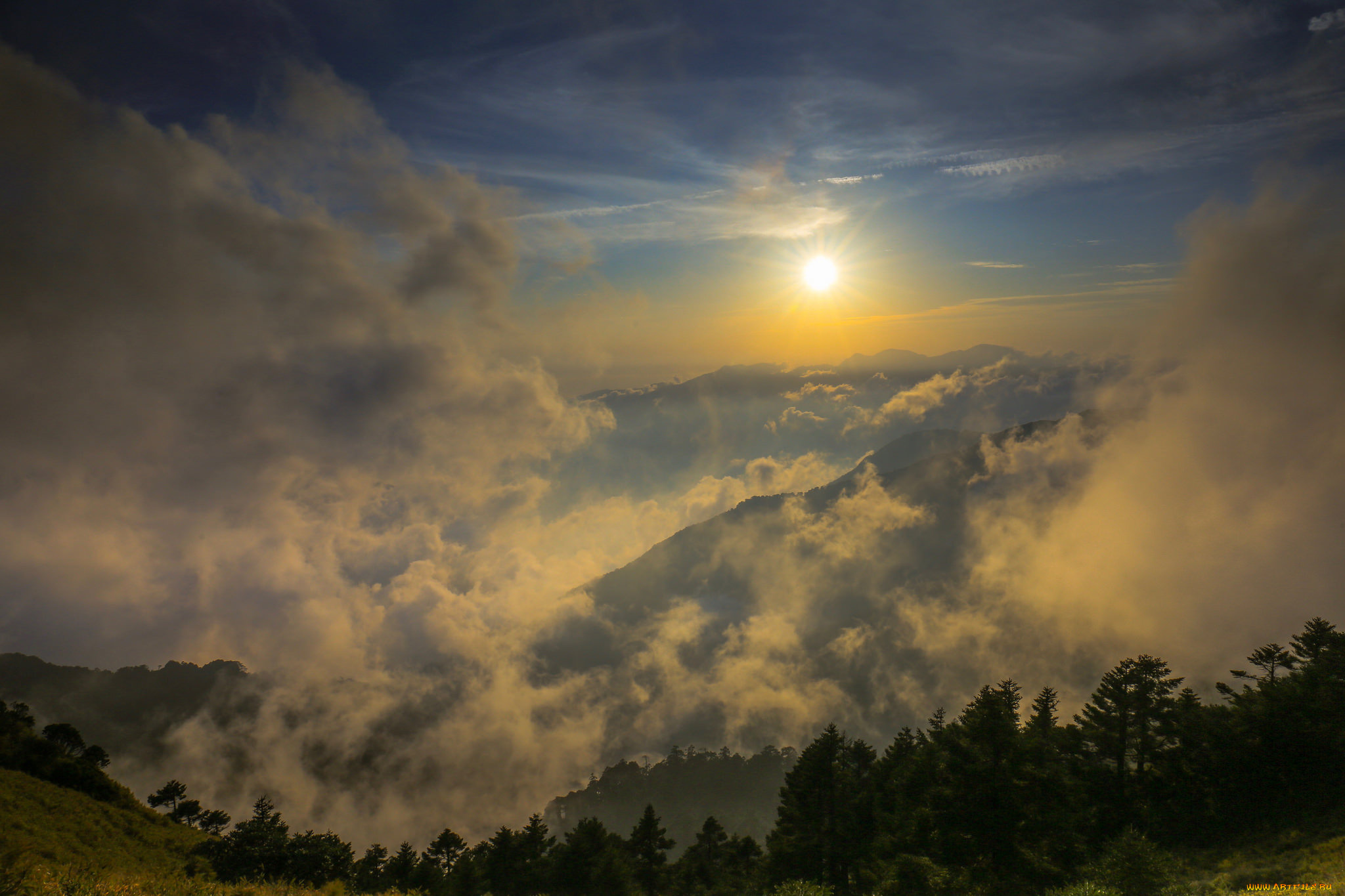 природа, восходы, закаты, рассвет