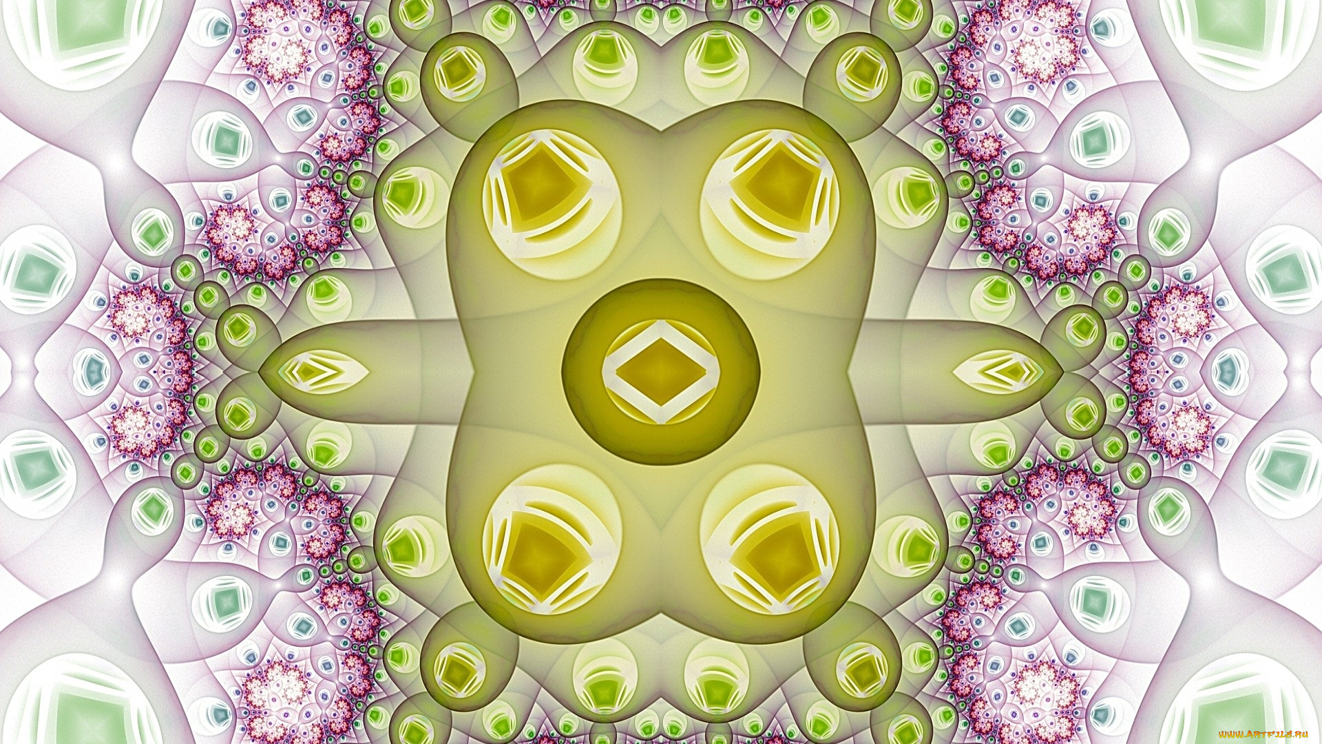 3д, графика, фракталы, , fractal, узор, цвета, фон