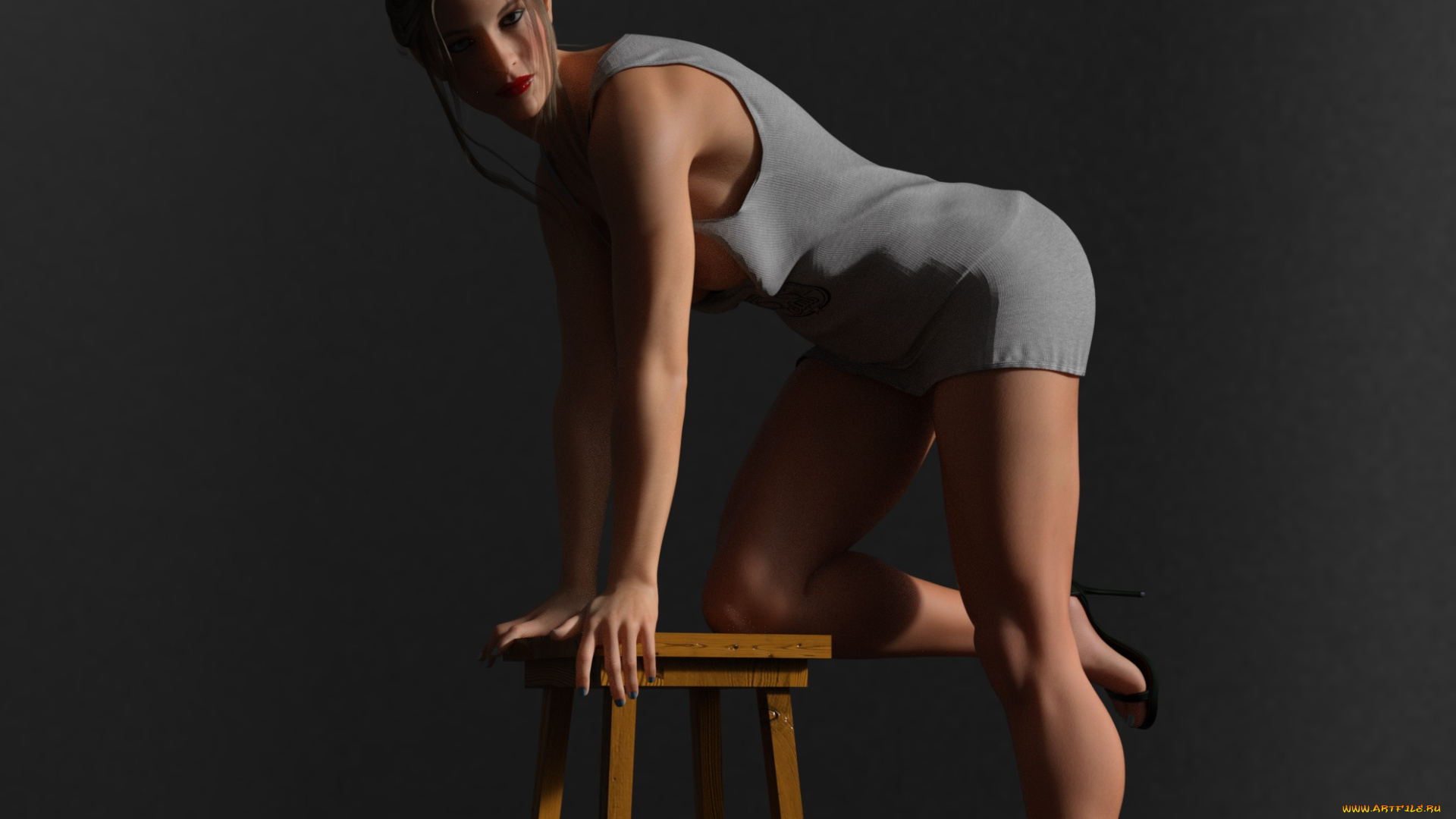 3д, графика, люди, , people, фон, взгляд, девушка