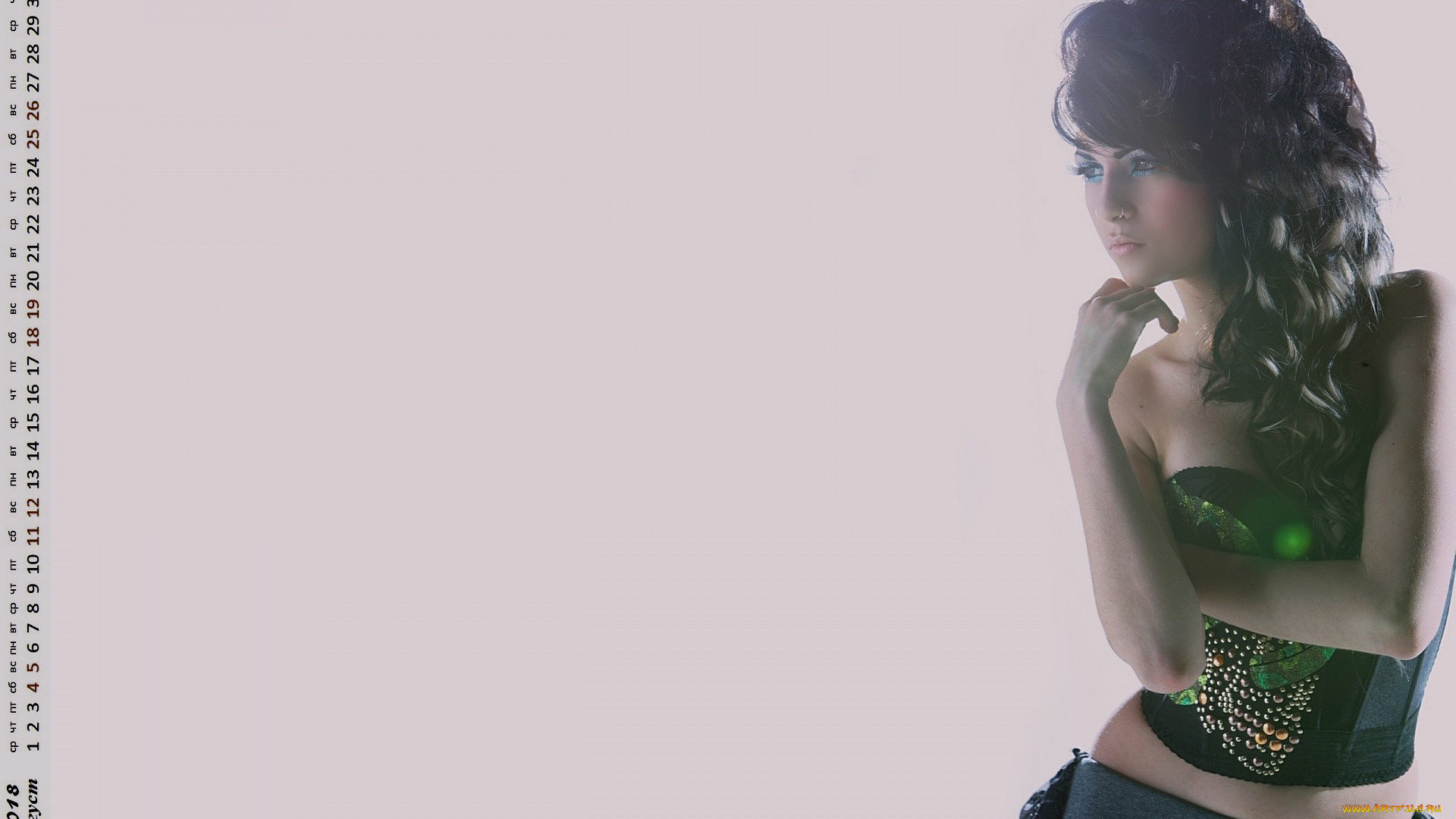 календари, девушки, взгляд