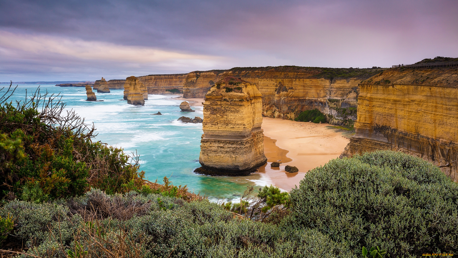 природа, побережье, простор