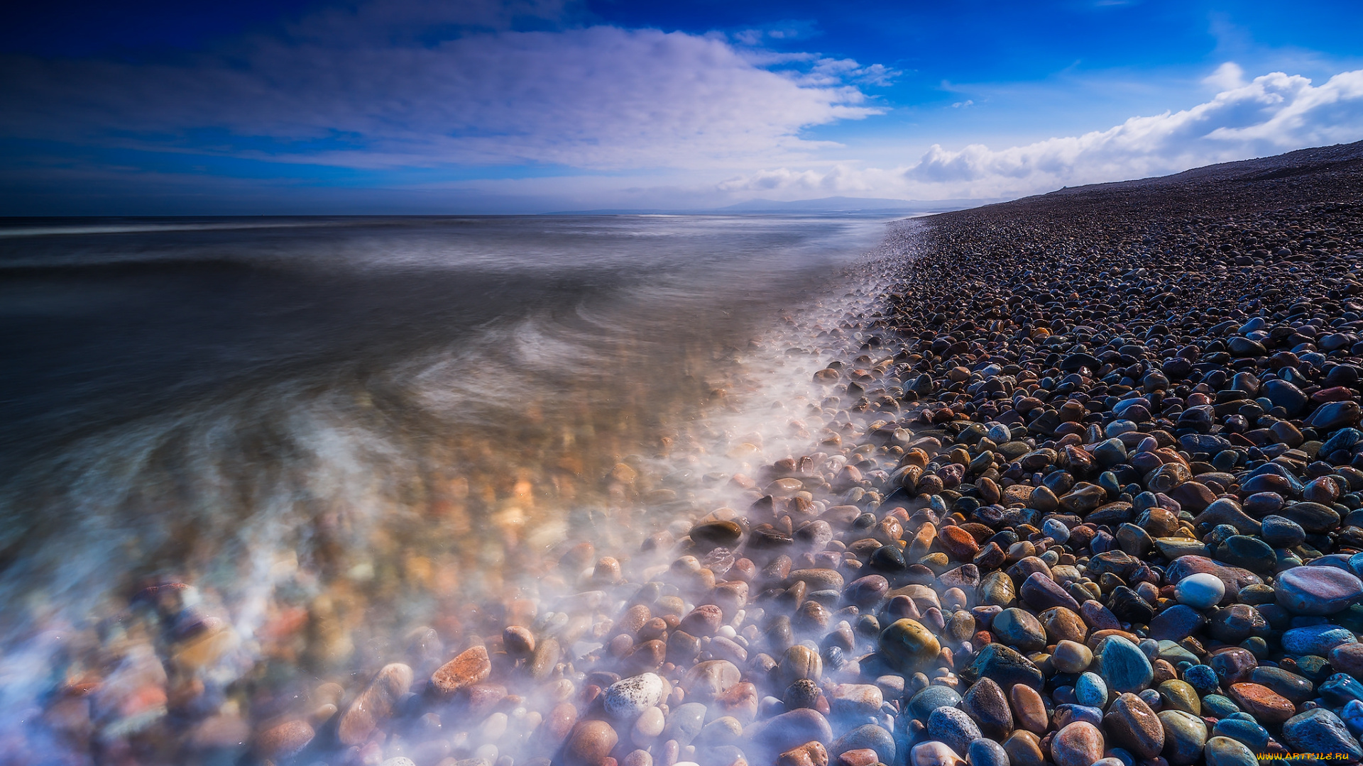 природа, побережье, простор