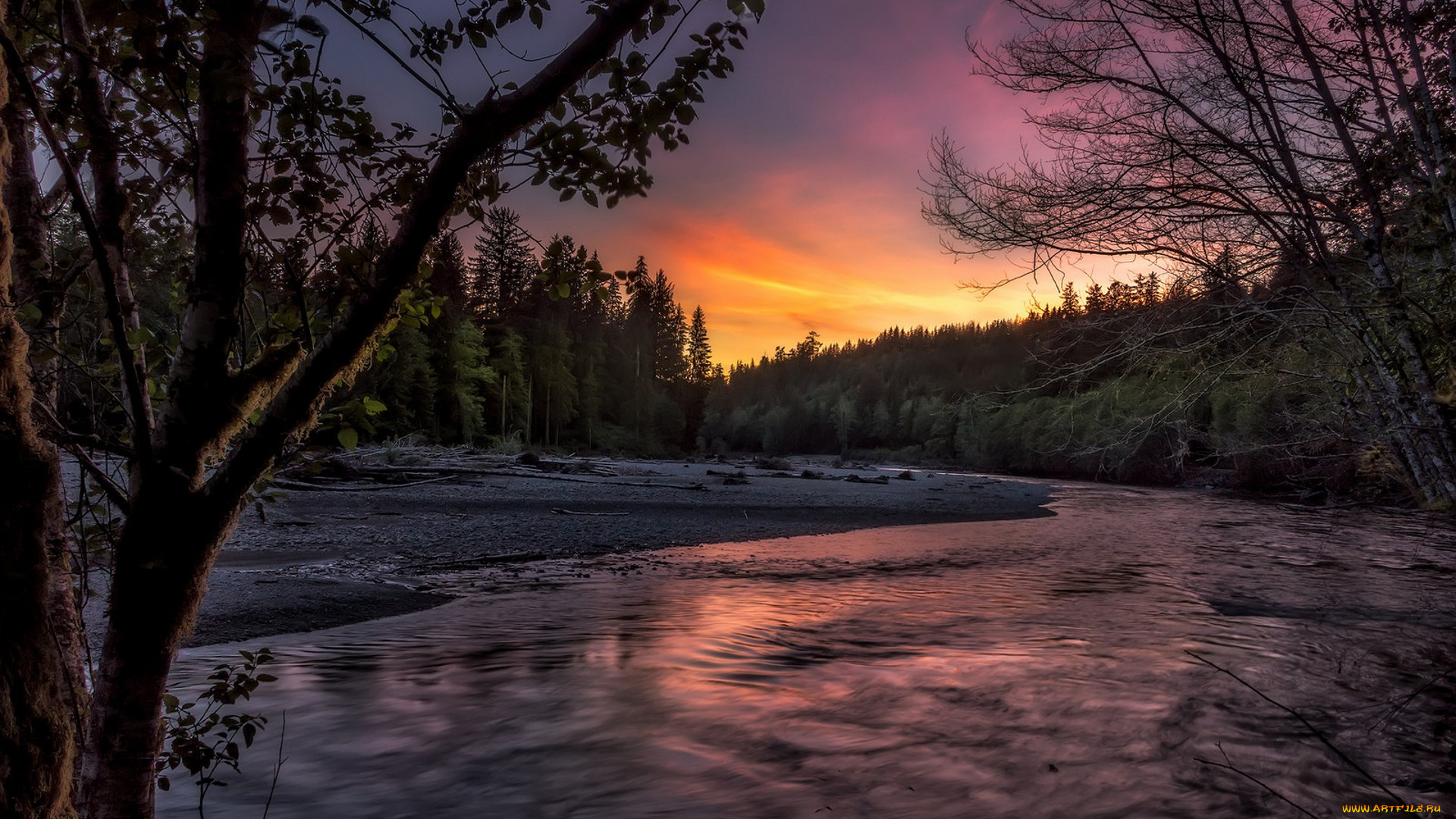 природа, реки, озера, простор