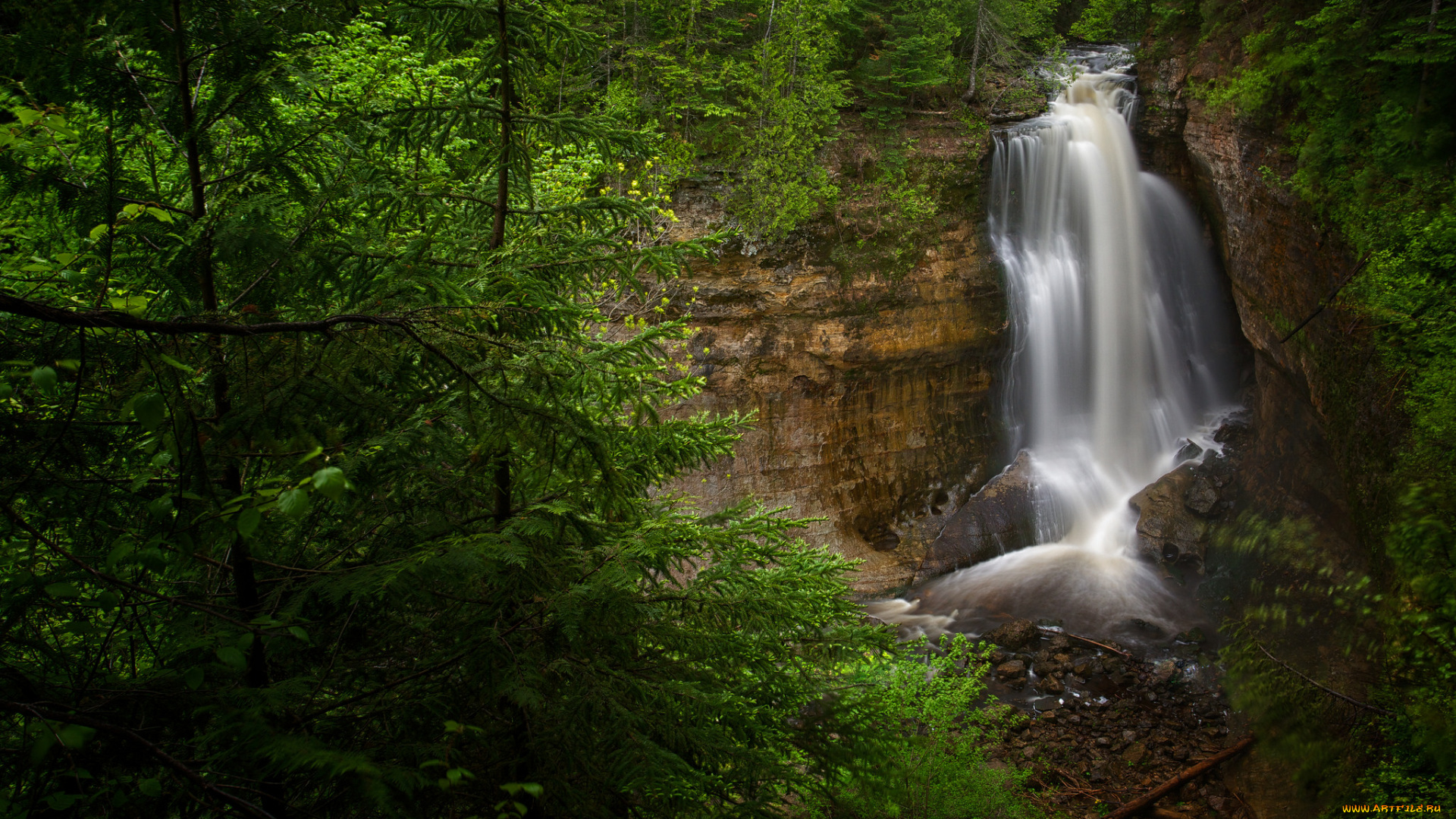 природа, водопады, простор