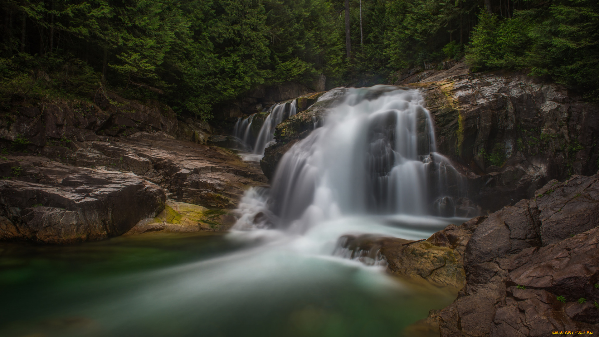 природа, водопады, простор