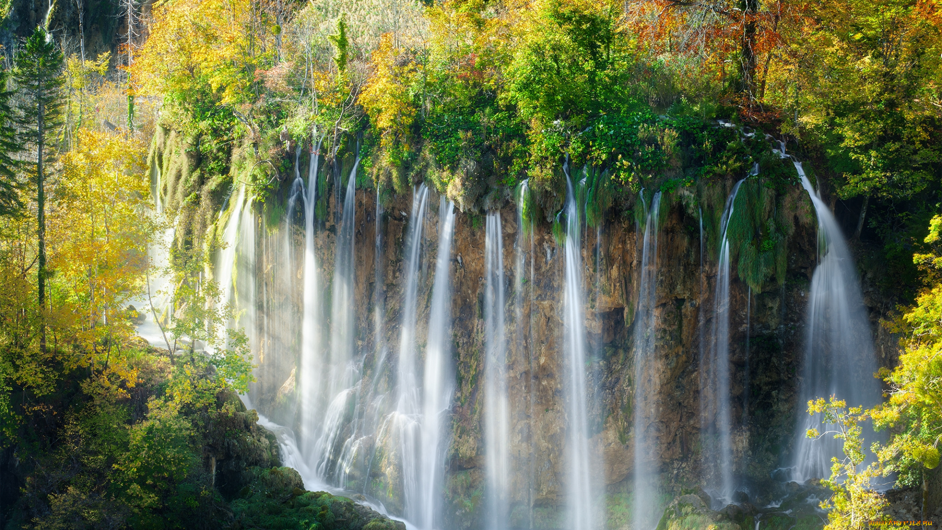 природа, водопады, простор