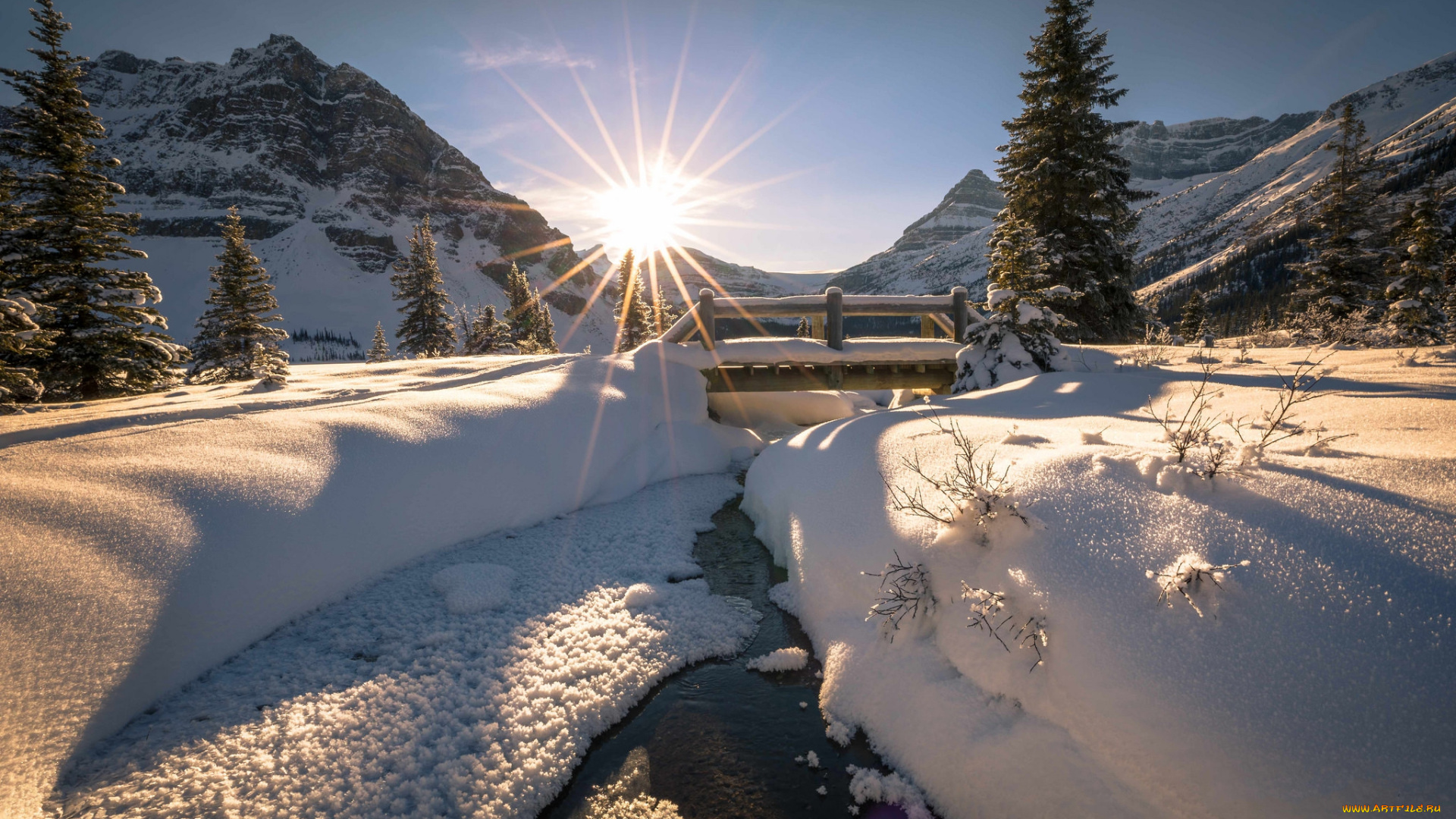 природа, зима, простор