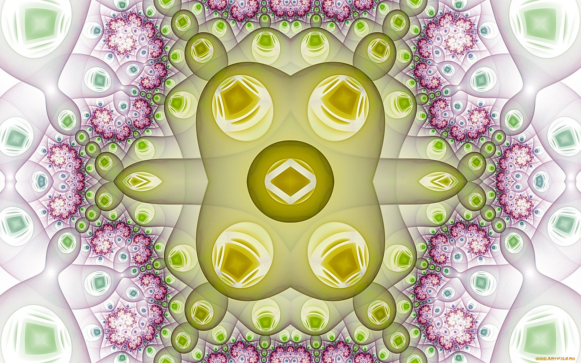 3д, графика, фракталы, , fractal, узор, цвета, фон