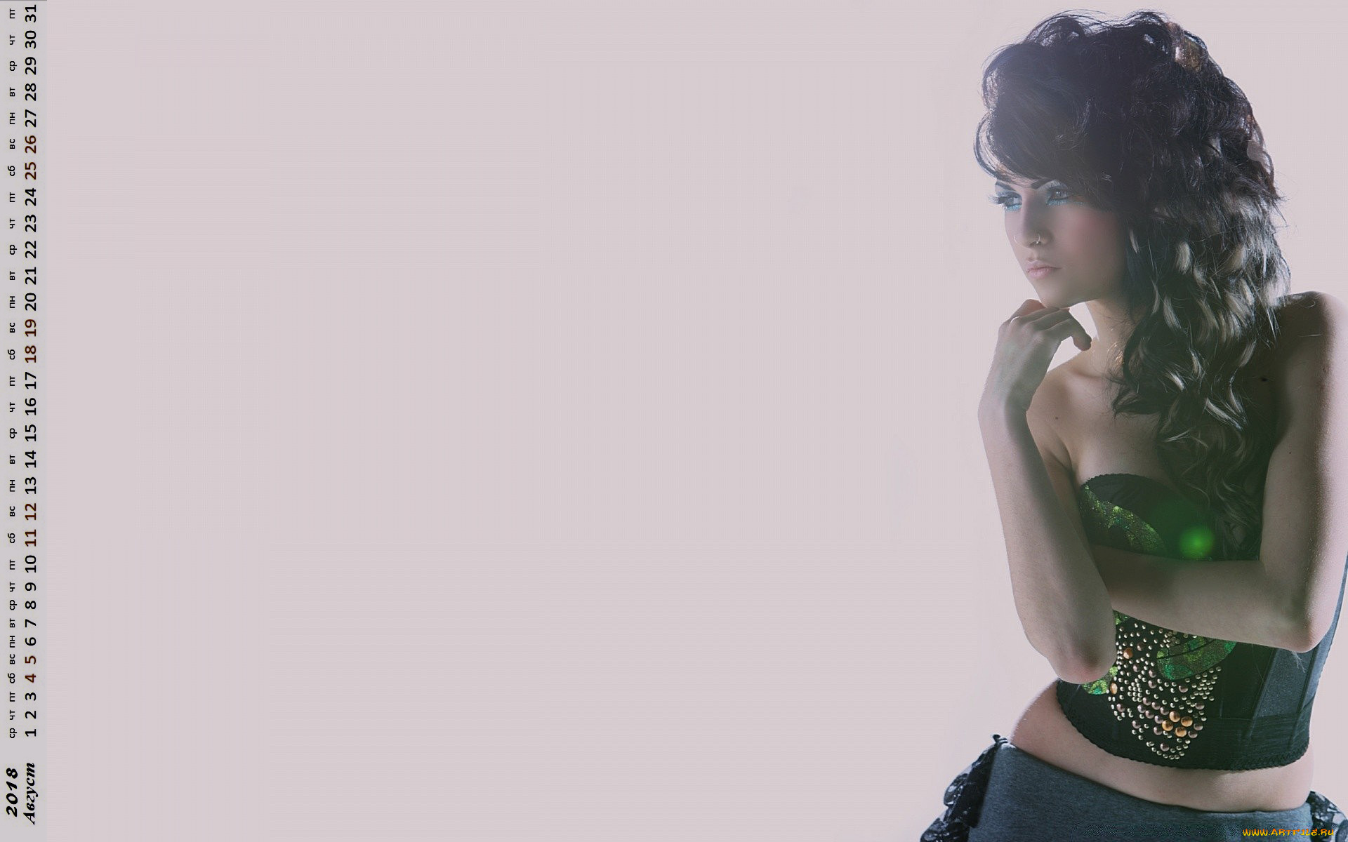 календари, девушки, взгляд