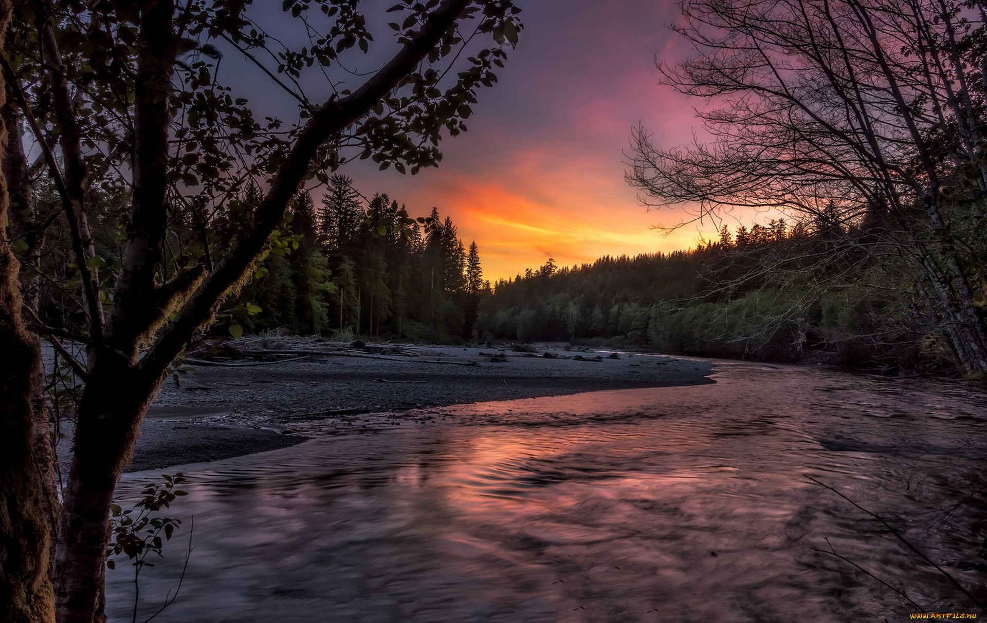 природа, реки, озера, простор