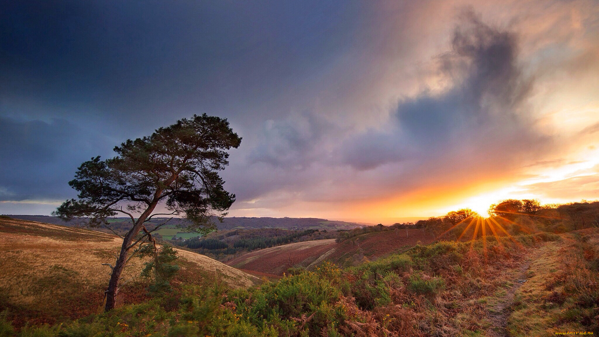 природа, восходы, закаты, простор