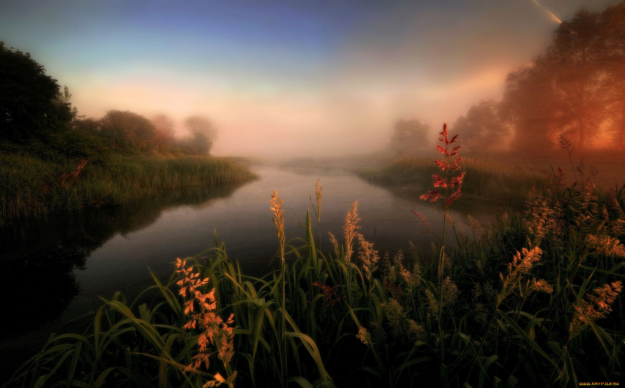 природа, реки, озера, простор