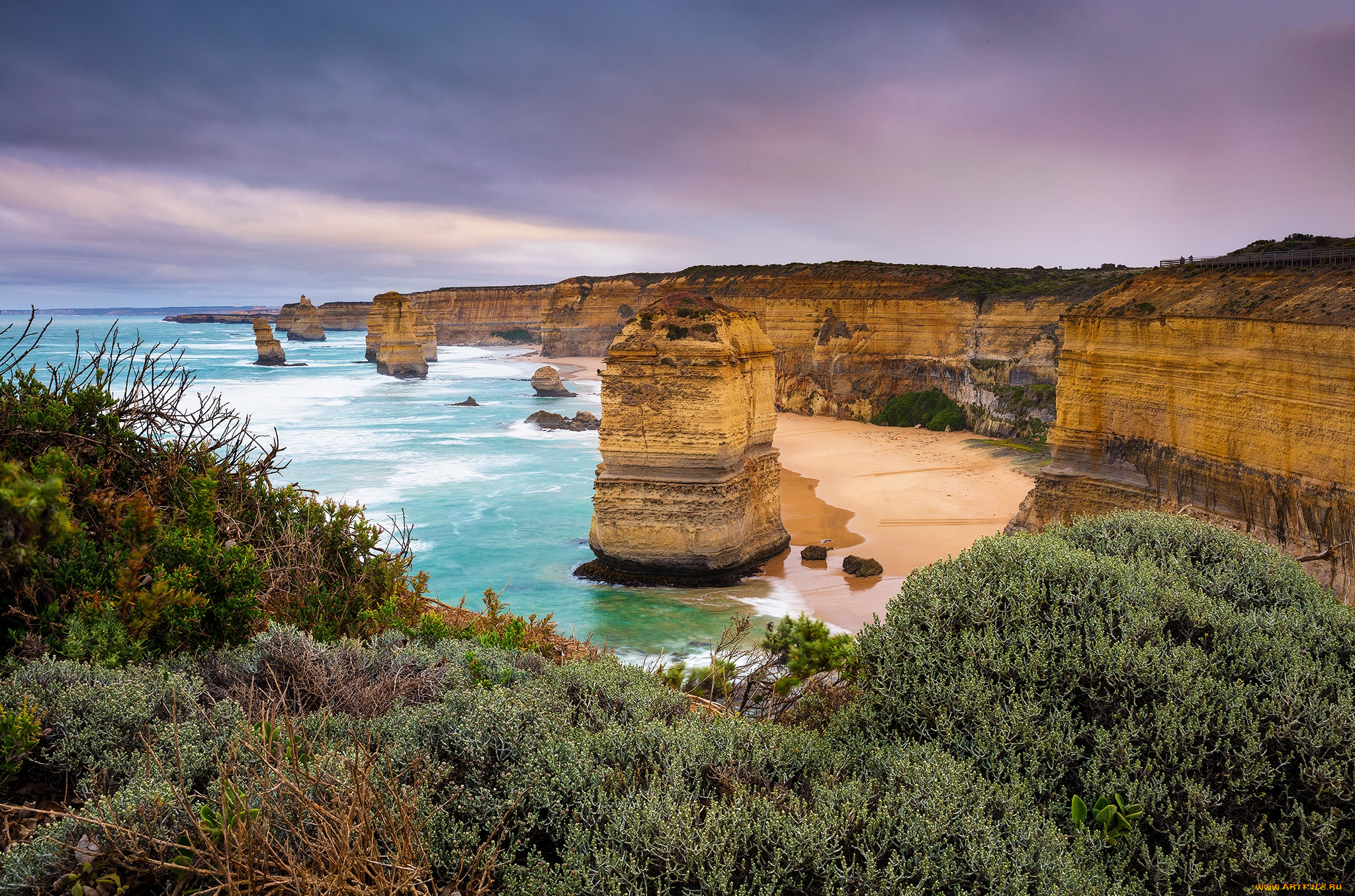 природа, побережье, простор