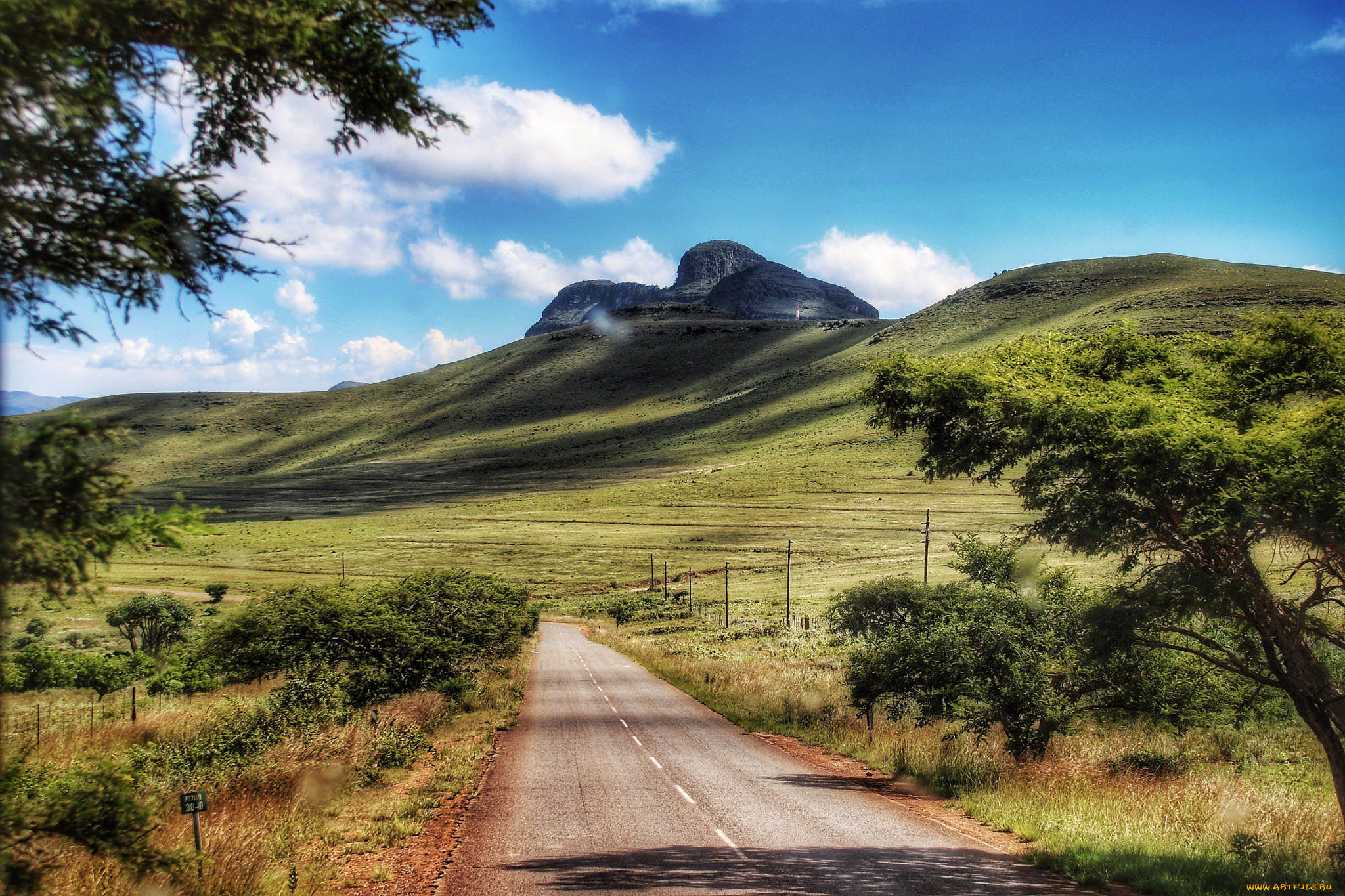 природа, дороги, простор