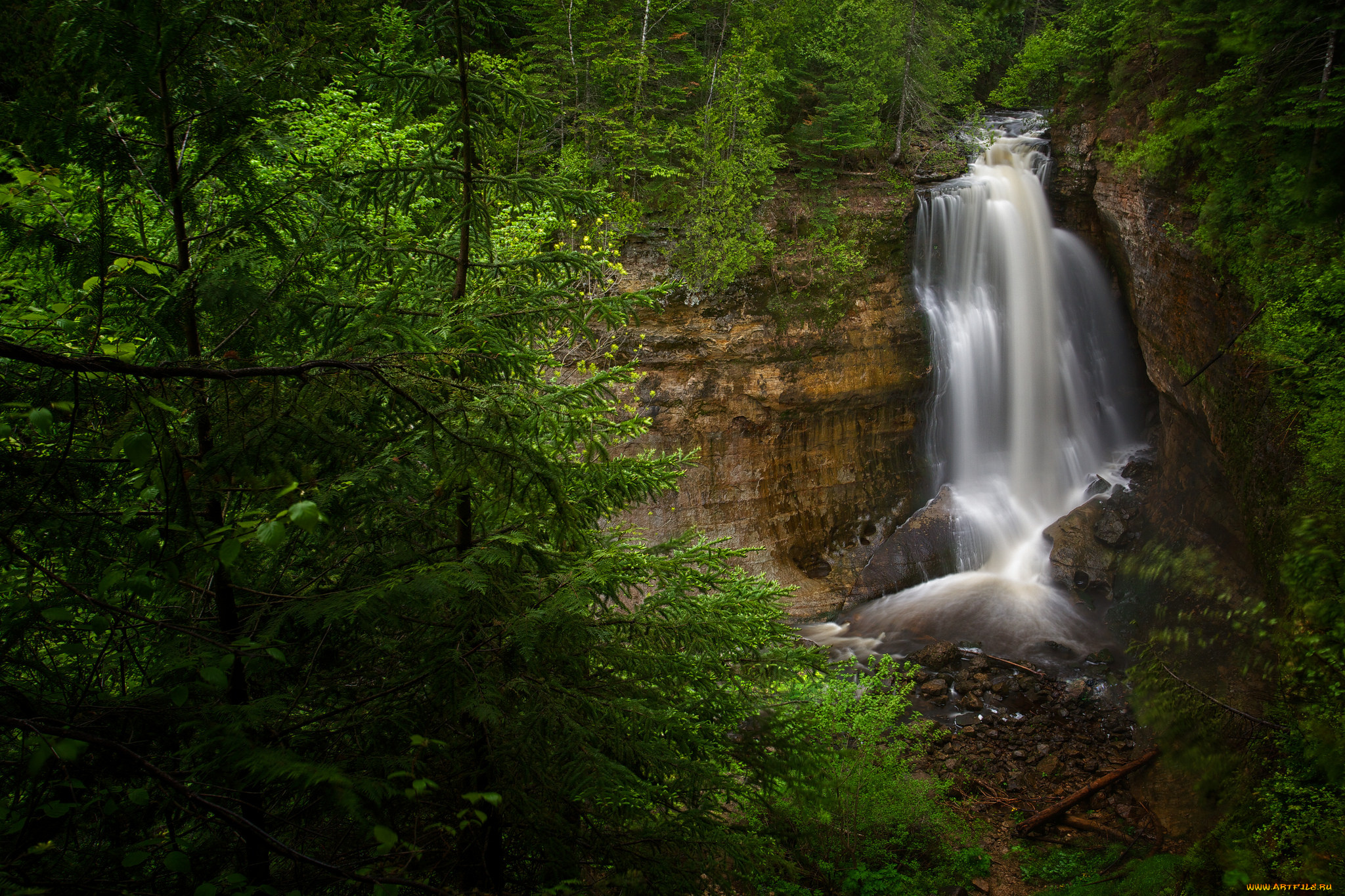 природа, водопады, простор