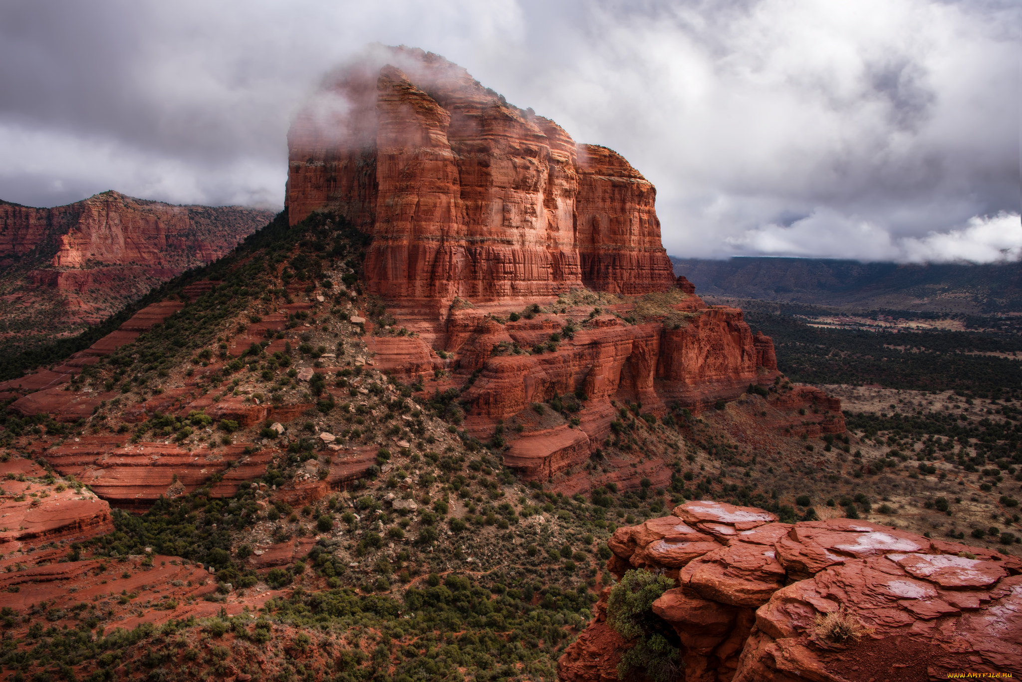 природа, горы, простор