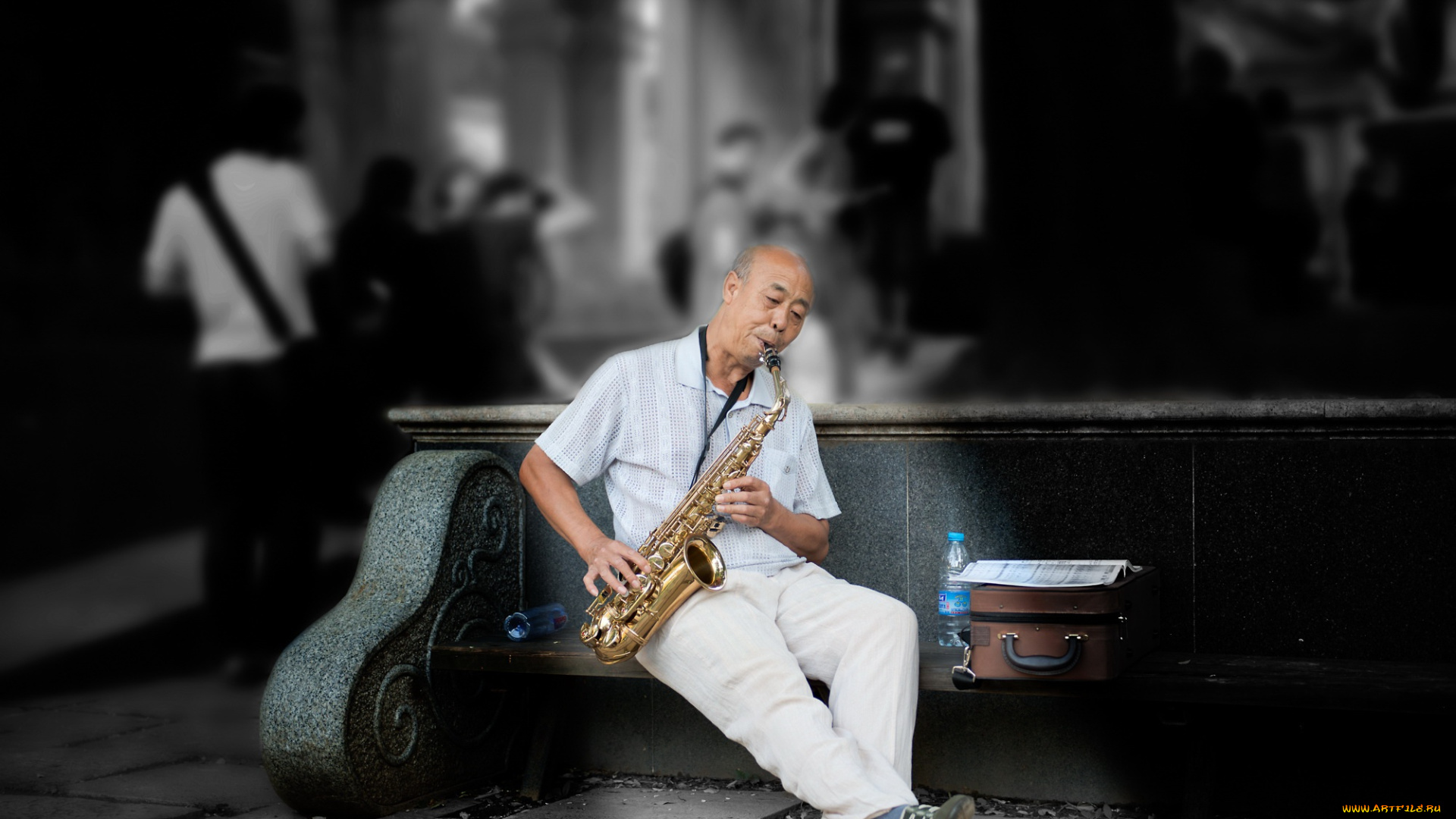 музыка, -другое, саксофонист