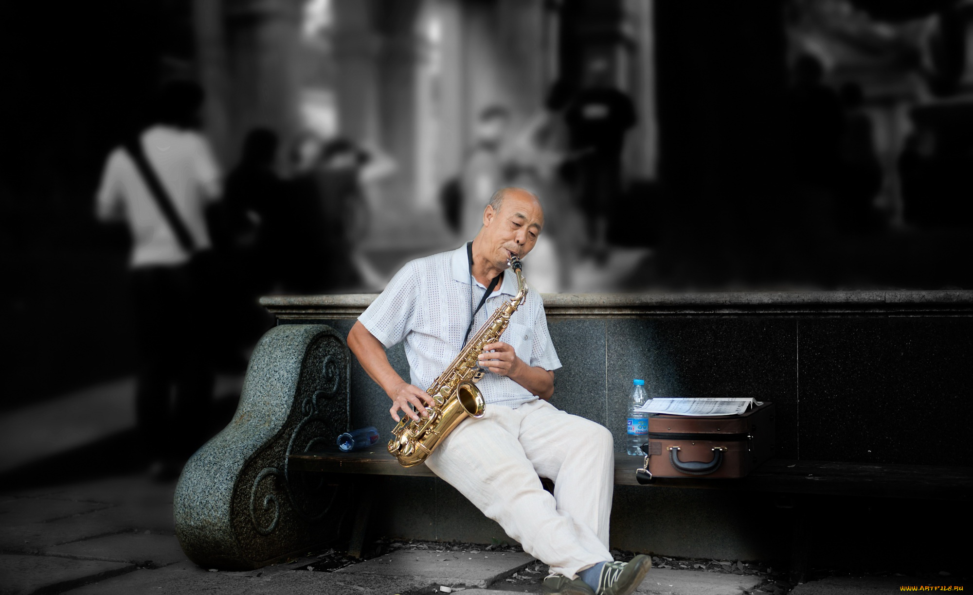 музыка, -другое, саксофонист
