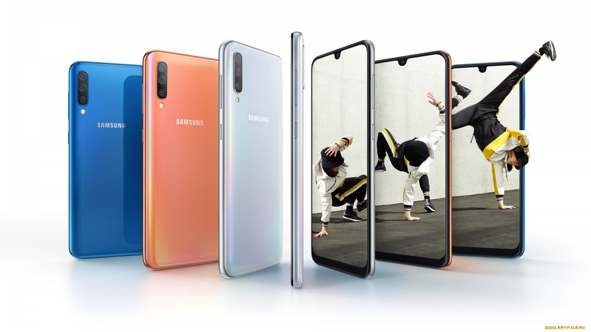 samsung, galaxy, a50, бренды, samsung, galaxy, a50, смартфон, современная, технология, белый, фон