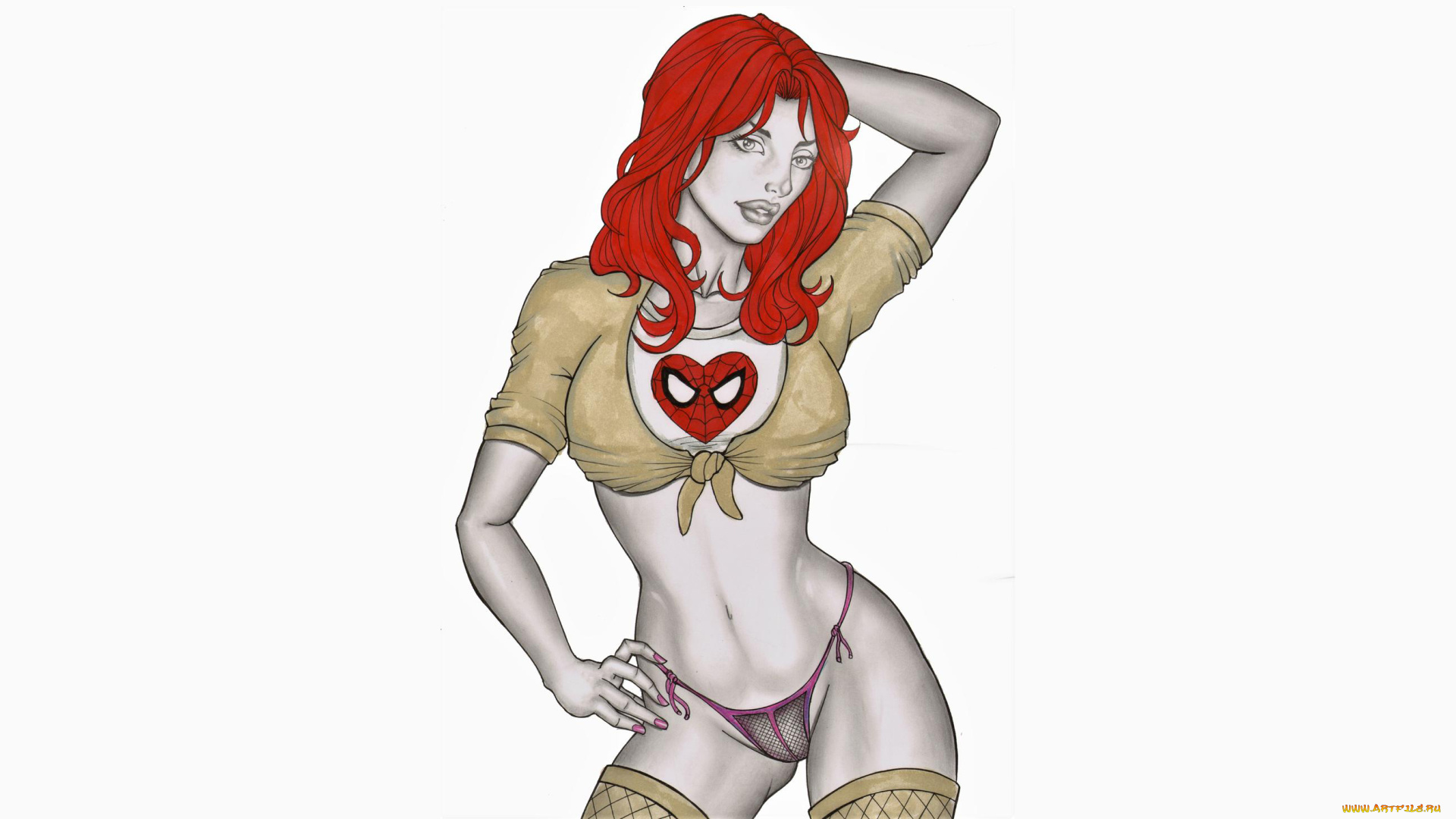 рисованное, elberty, oliveira, девушка, фон, взгляд