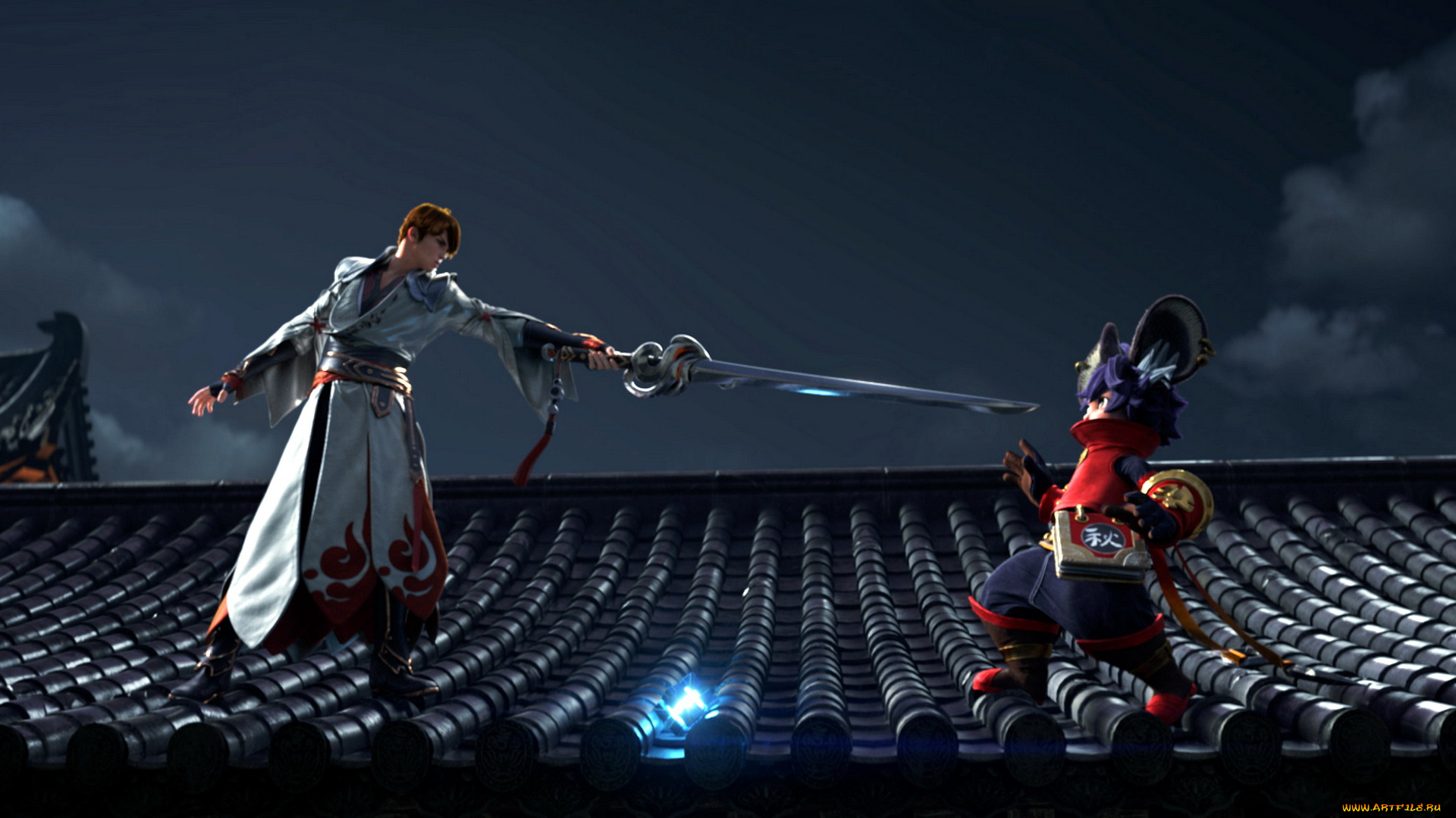 видео, игры, honor, of, kings, персонажи, меч, крыши