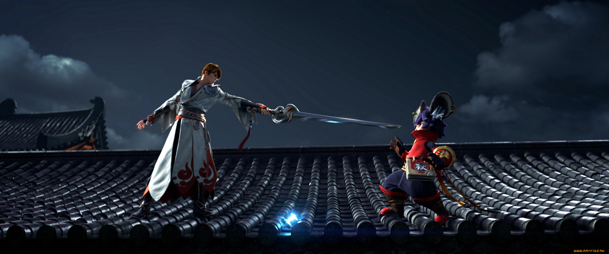 видео, игры, honor, of, kings, персонажи, меч, крыши