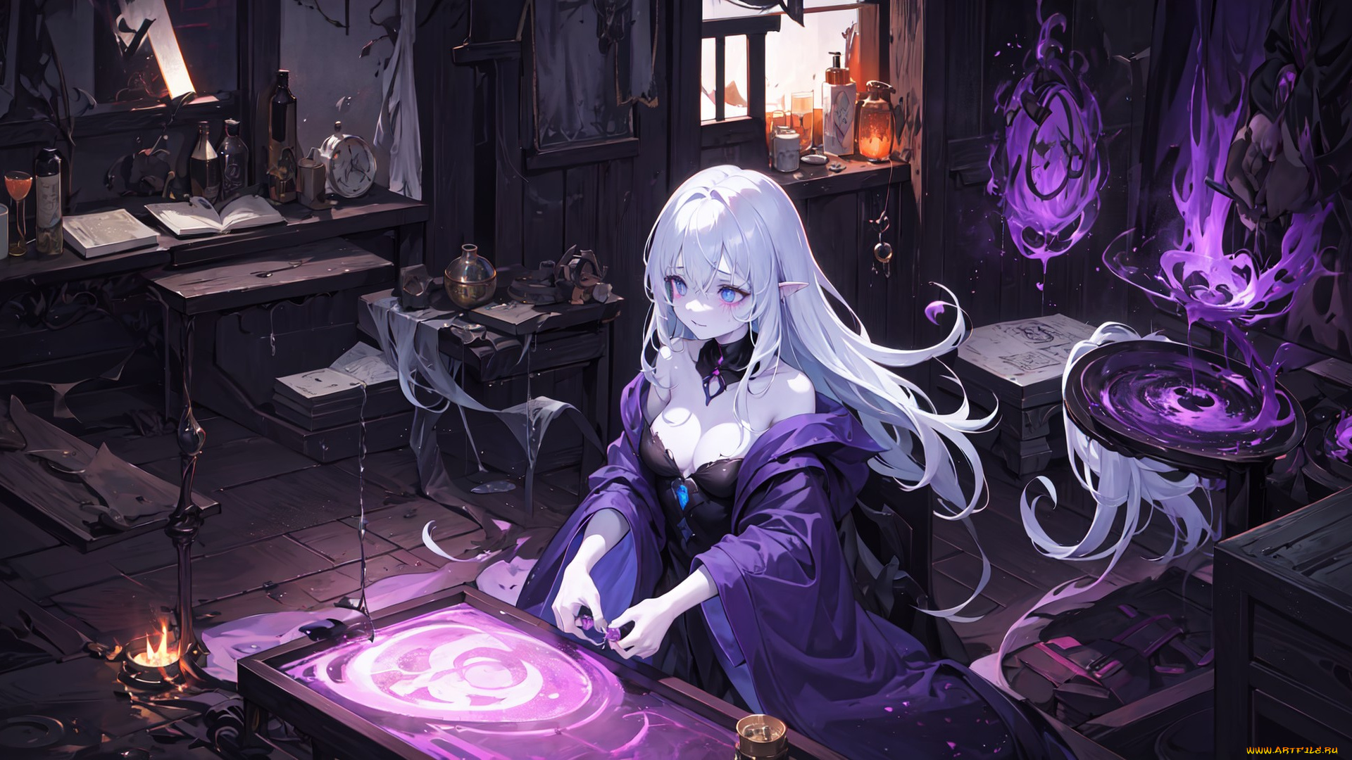 аниме, магия, , колдовство, , halloween, нейросети, графика, нейроарт, ai, art, нейронные, сети, рисунки, нейро, искусство, девушка