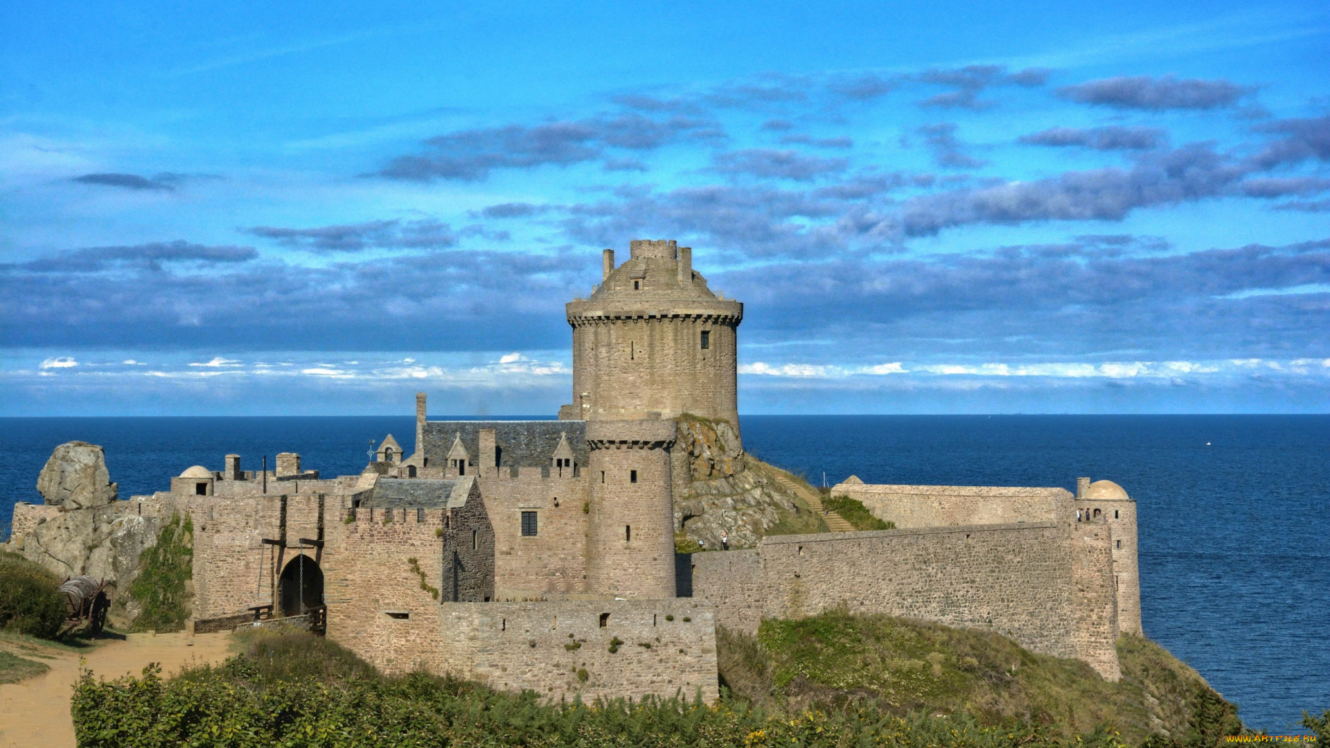 chateau, de, la, roche, goyon, france, города, замки, франции, chateau, de, la, roche, goyon