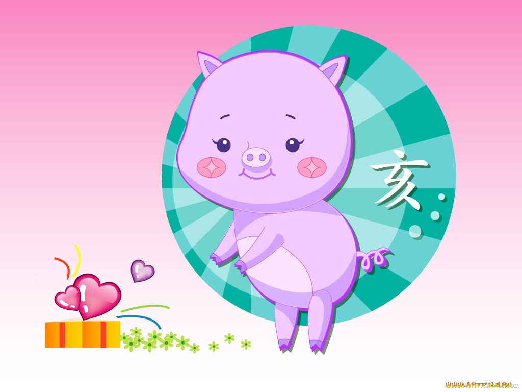 рисованные, животные, свиньи, кабаны