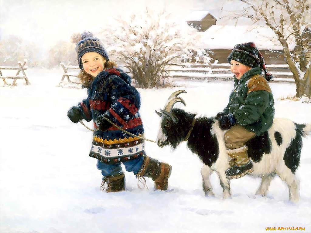 рисованные, дети