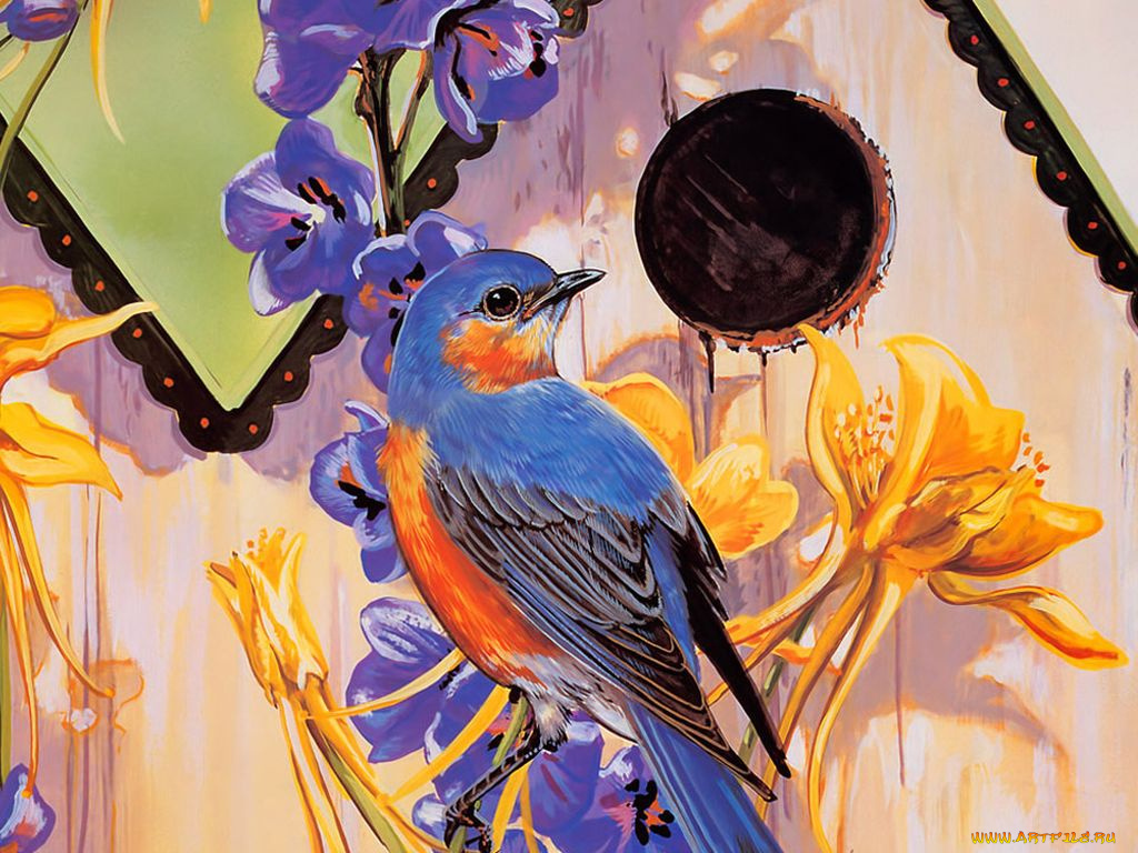 рисованные, животные