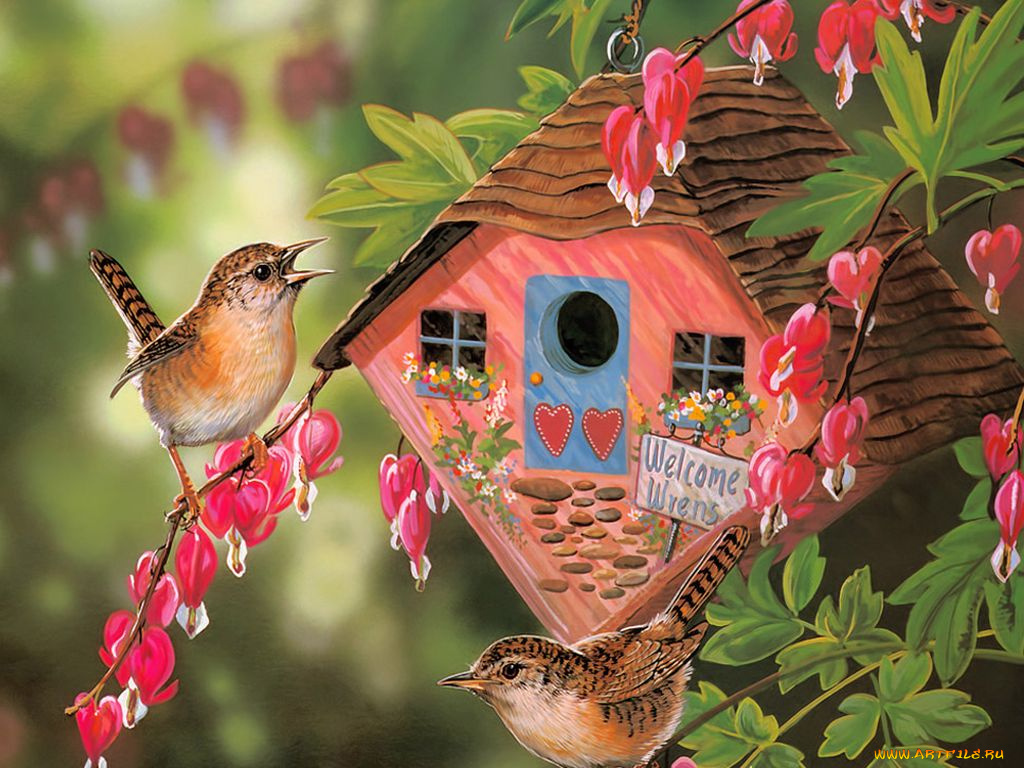 рисованные, животные