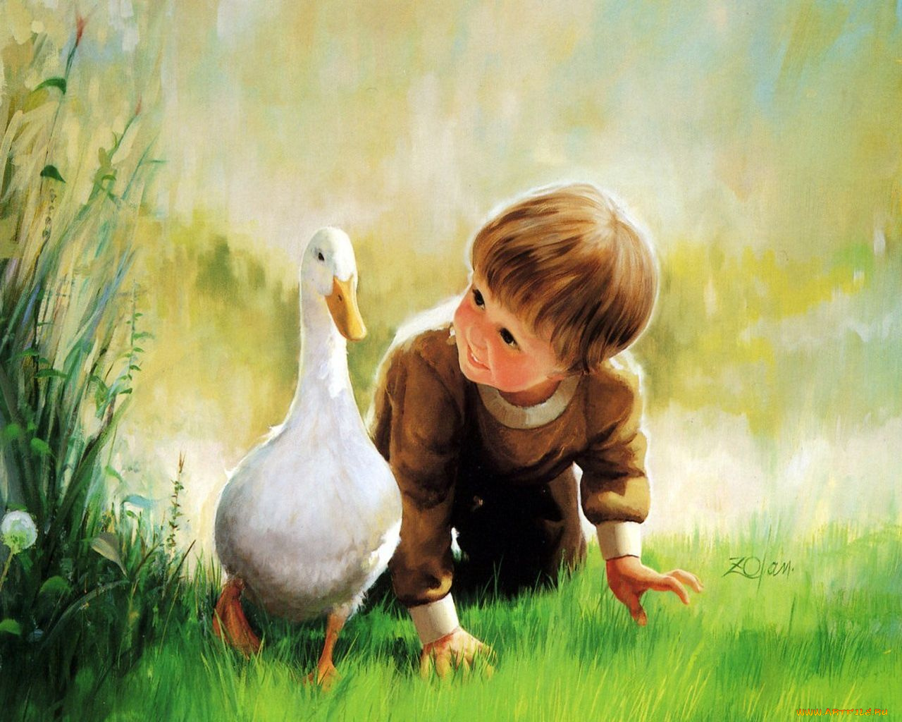 рисованные, дети