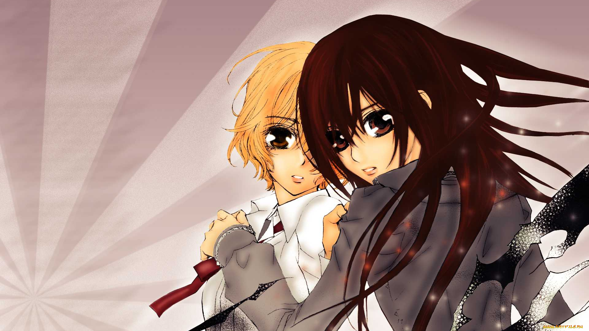 аниме, vampire, knight