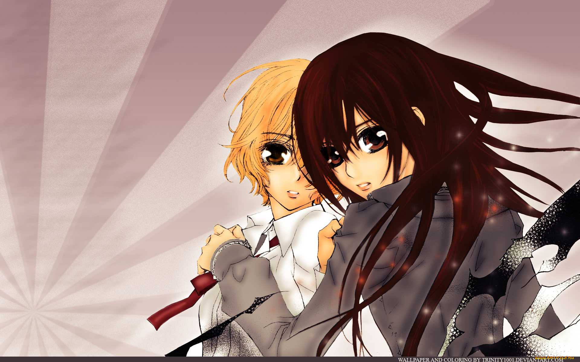 аниме, vampire, knight