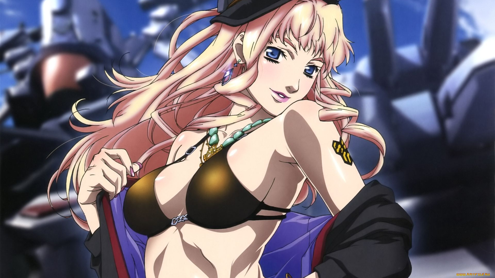 аниме, macross, frontier, девушка, грудь