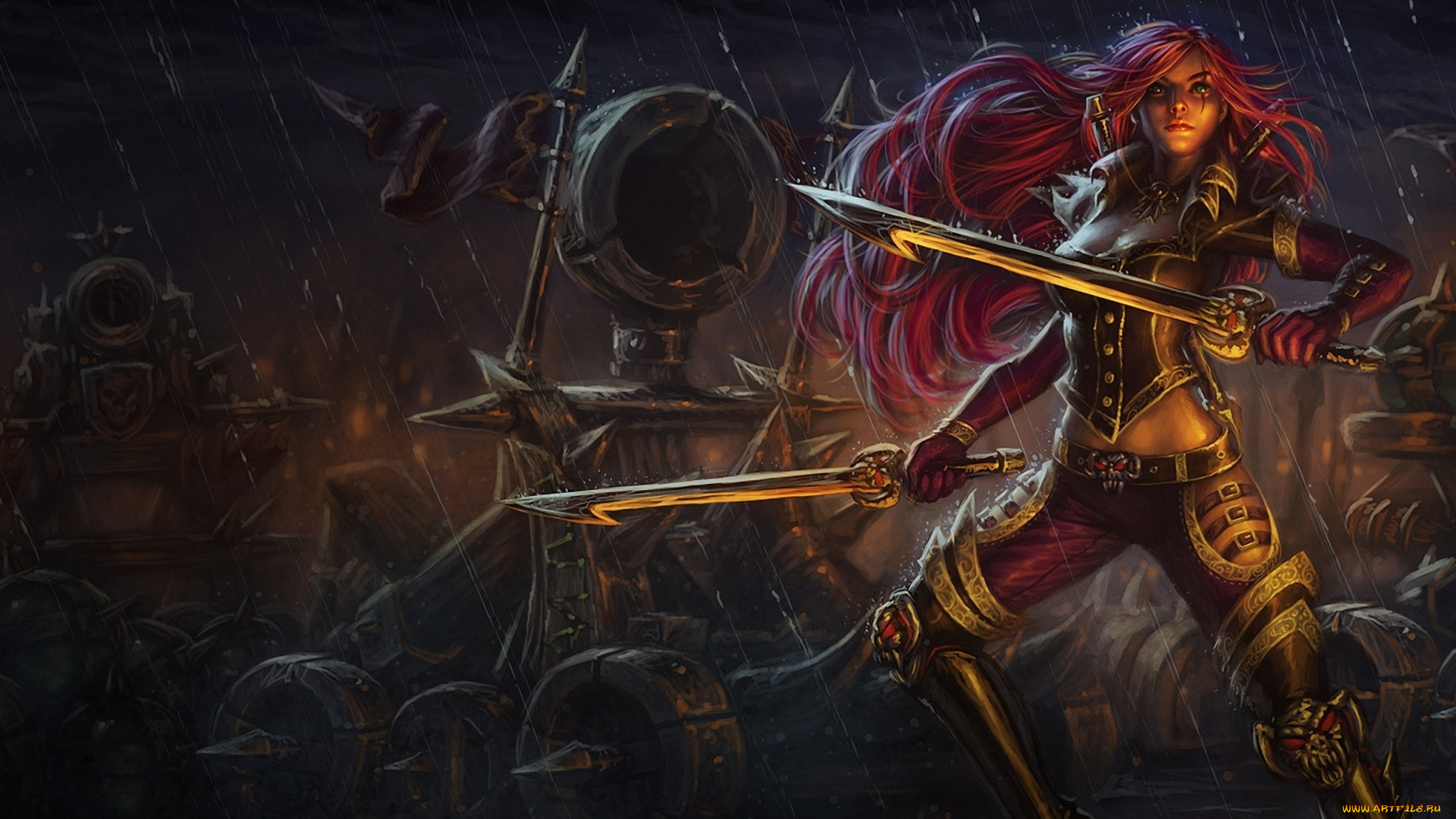 league, of, legends, видео, игры, девушка, katarina