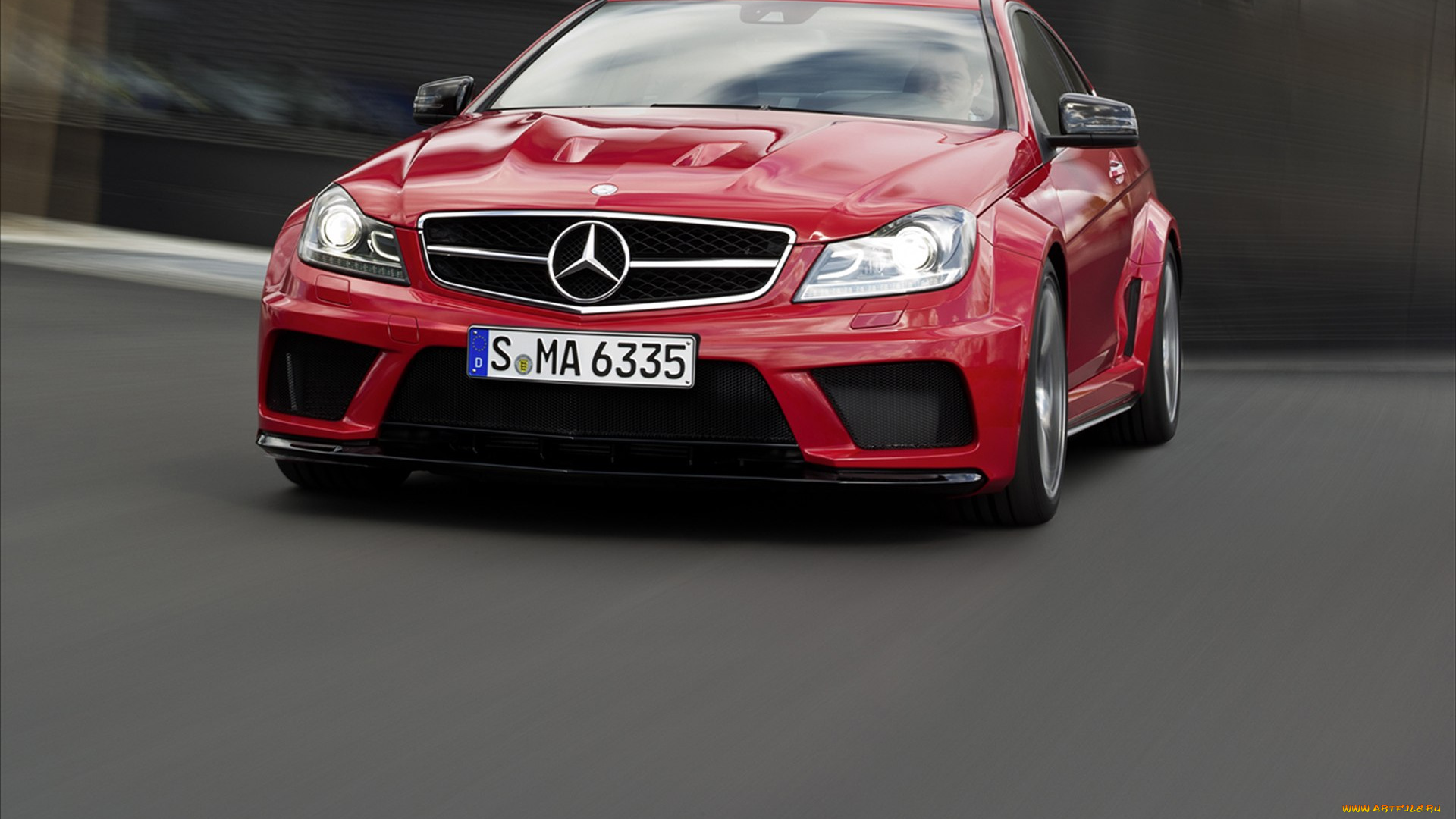 mercedes, benz, c63, amg, 2012, автомобили, мерседес, красное, авто