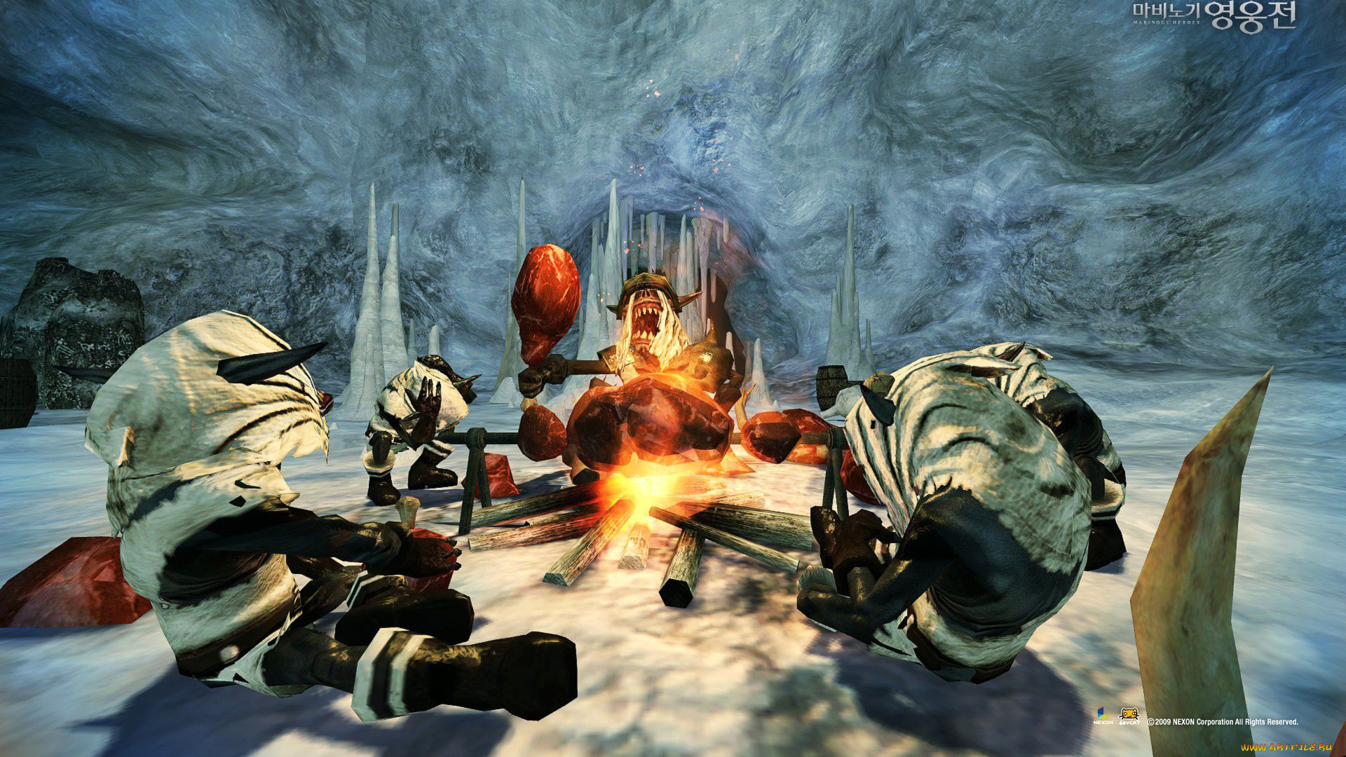 видео, игры, vindictus, костёр, шашлык