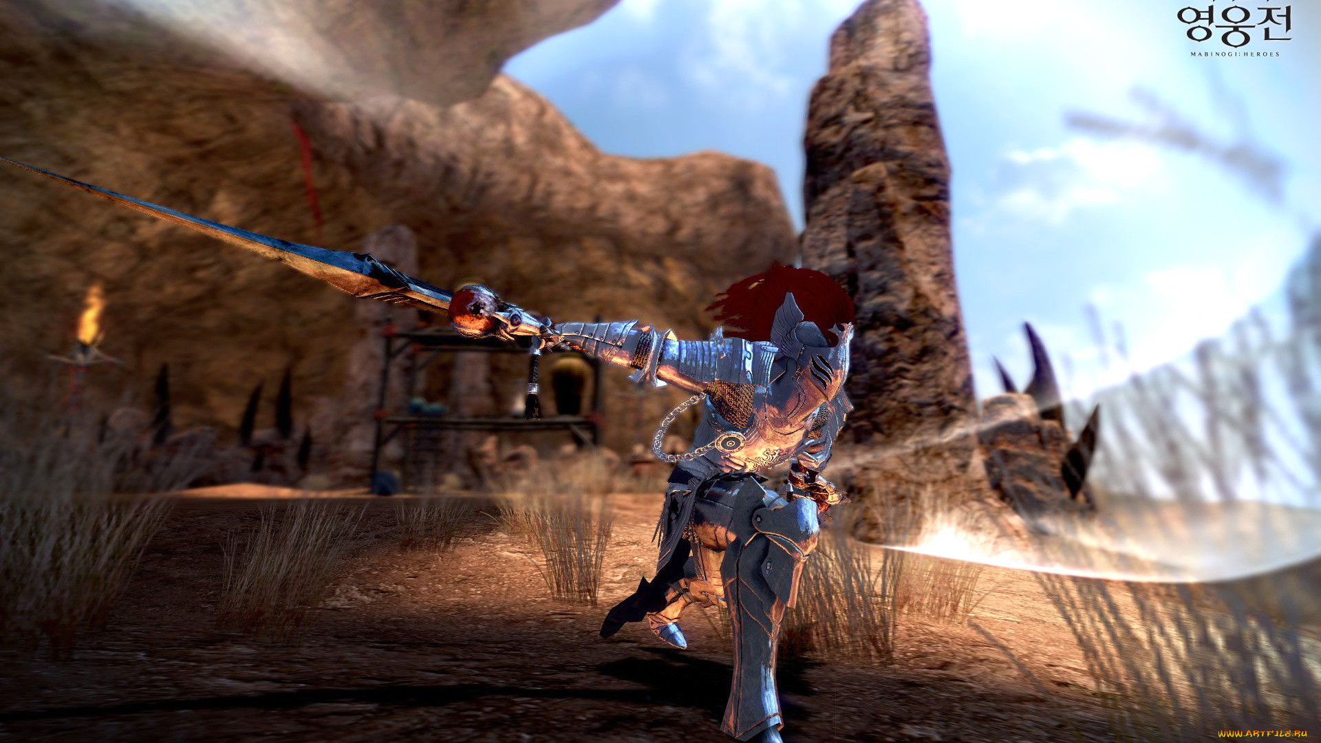 видео, игры, vindictus, оружие, скалы