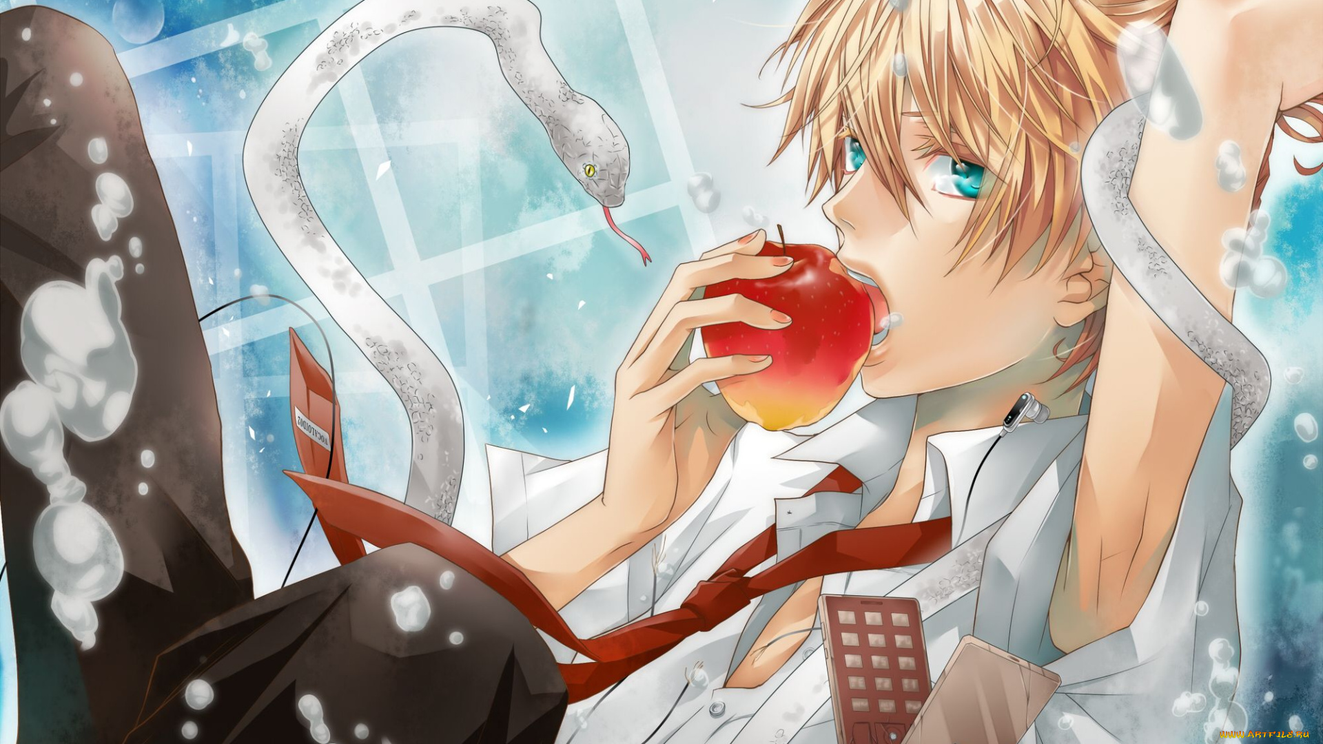 vocaloid, аниме, kagamine, len