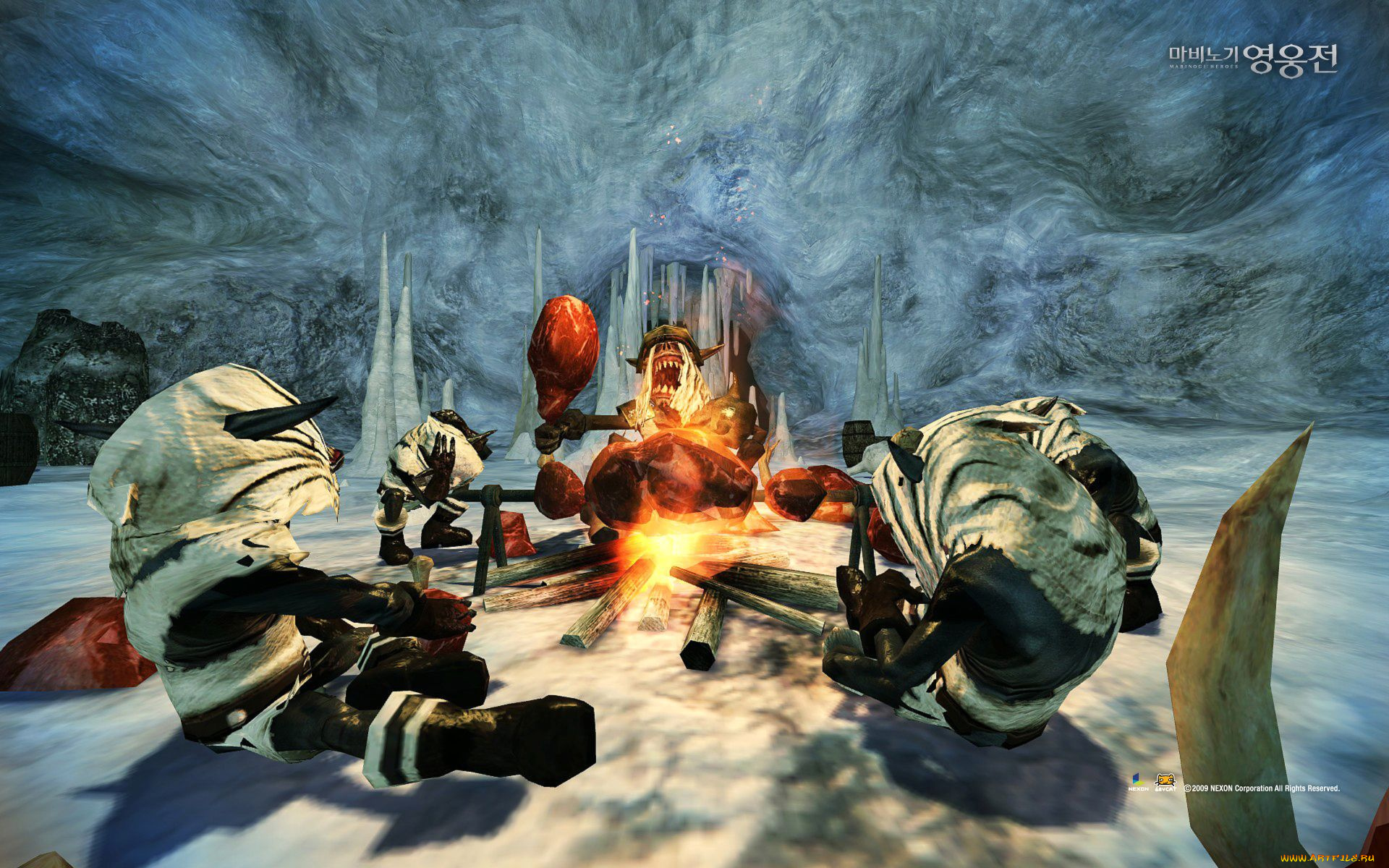 видео, игры, vindictus, костёр, шашлык