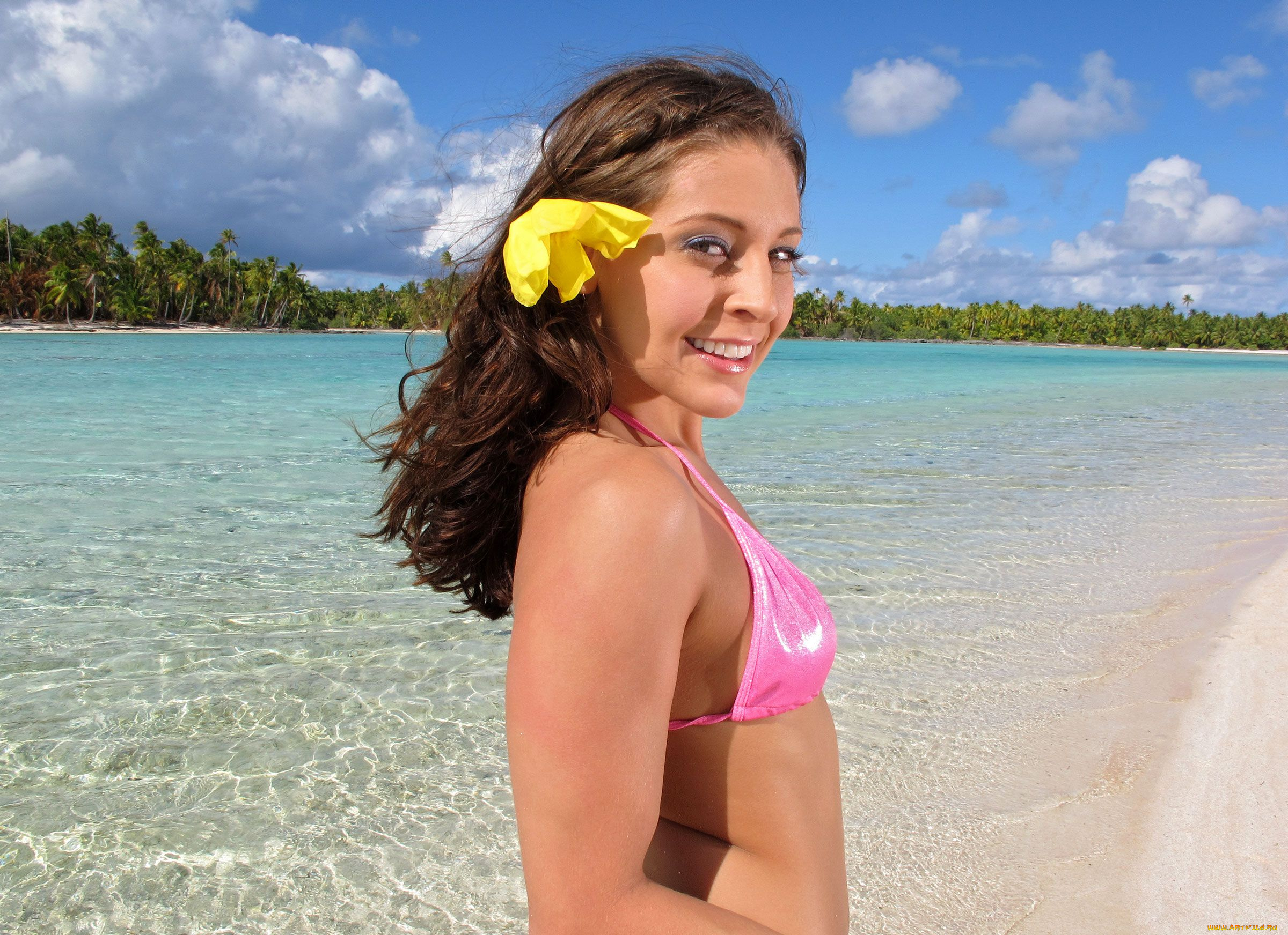 Gracie, Glam, девушки, , , бикини, пляж, тропики