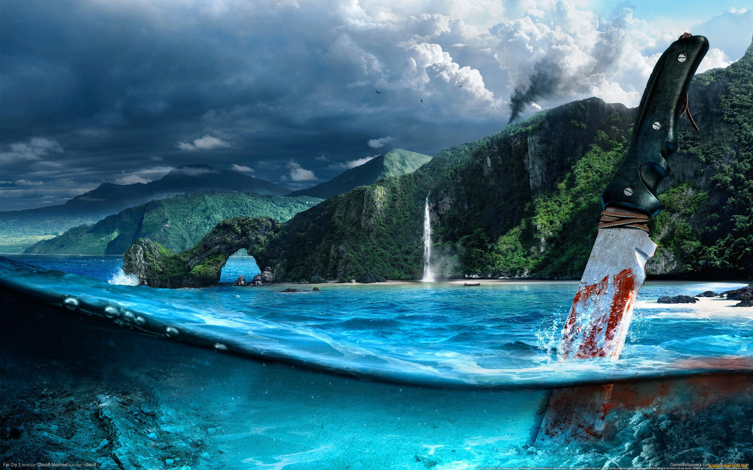 far, cry, видео, игры, море, нож