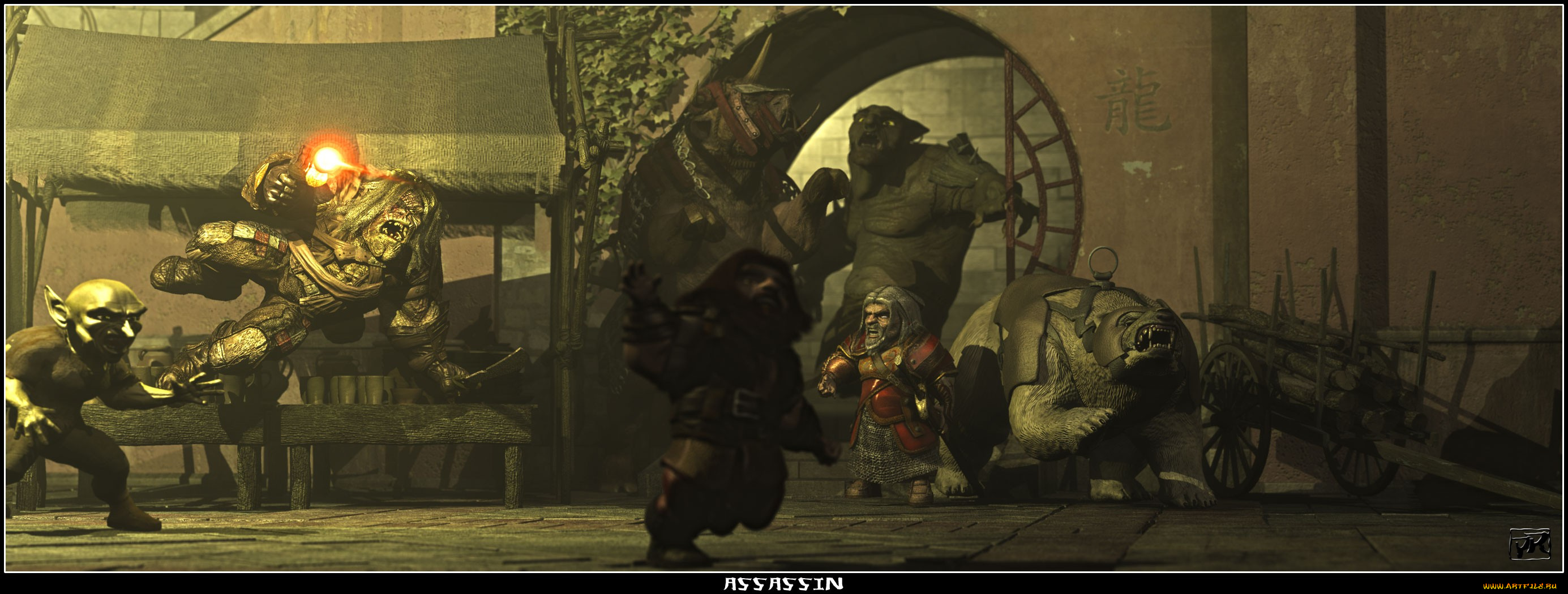 3д, графика, fantasy, фантазия, существа, эльфы