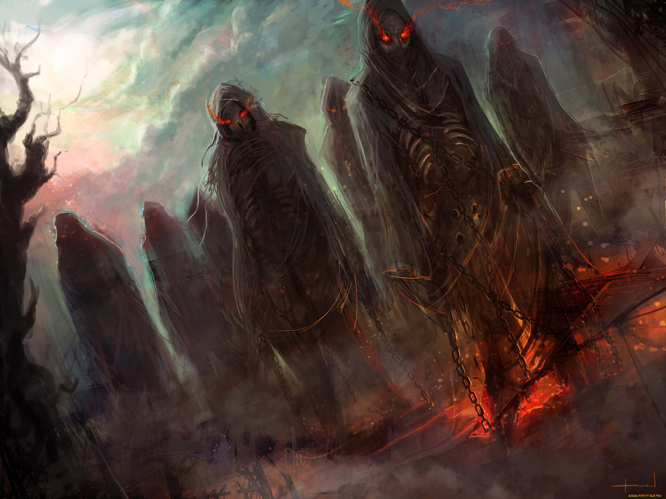 фэнтези, нежить, цепи